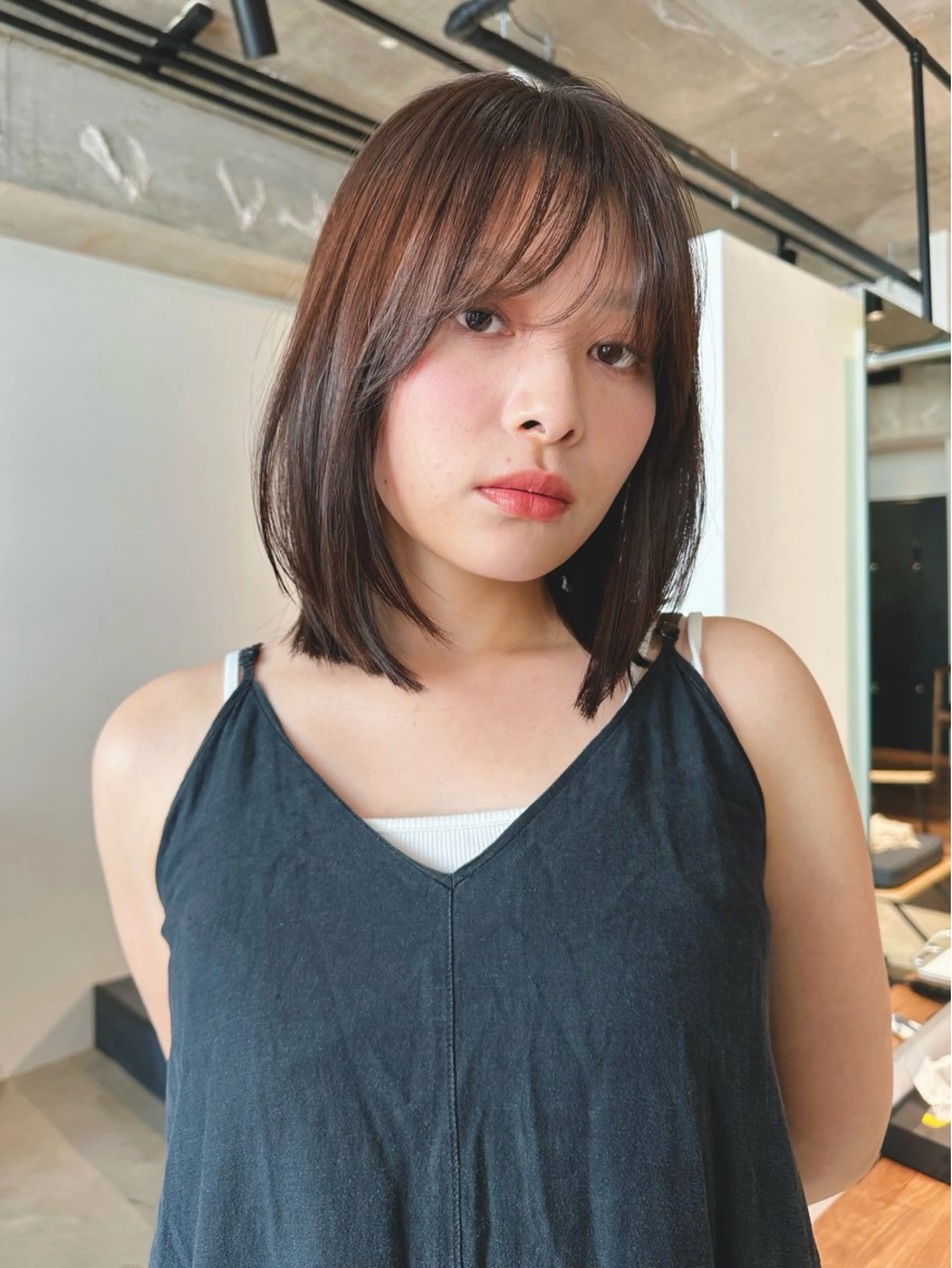 ショート カラー パーマ 🎀小顔×似合わせ× 透明感カラー🎀のヘアスタイル