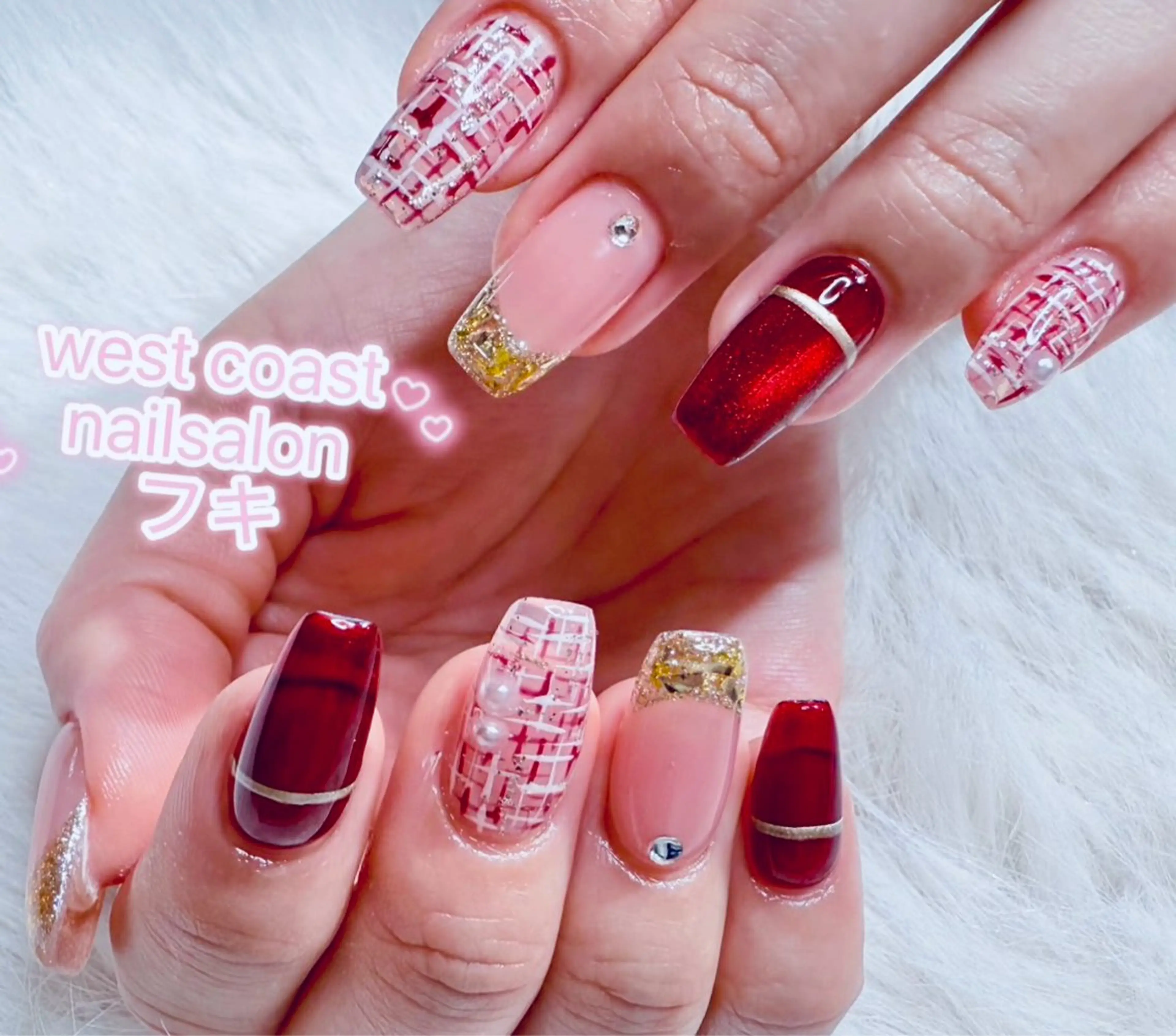 ネイル 成人式 フラッシュネイル マグネットネイル メンズネイル ワンカラーネイル ハンドネイル west coast スカルプ専門店のネイルデザイン