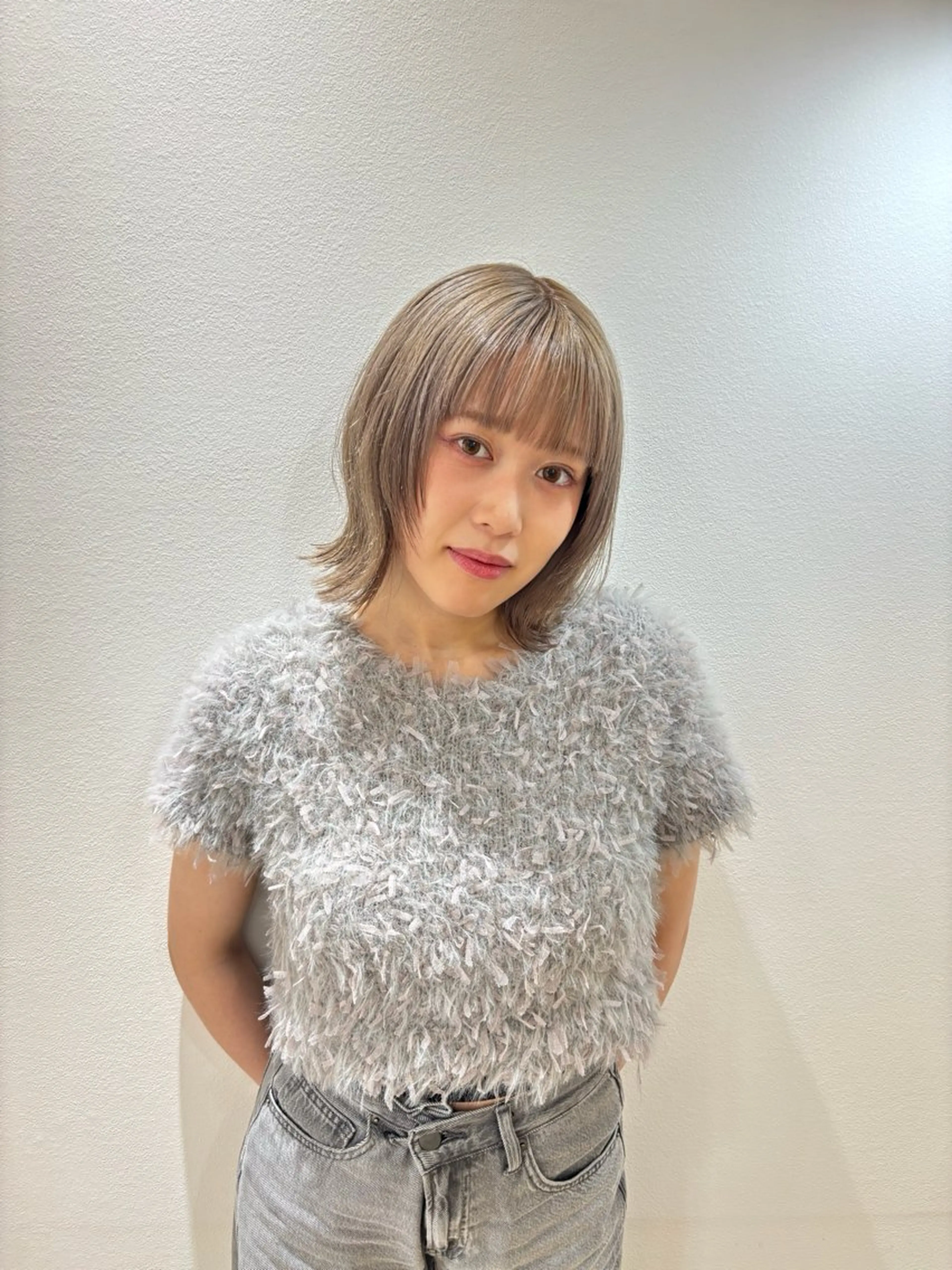 ミディアム ヘアカラー scena(シーナ)所属・『大西　陸』 透明感color🔆のヘアスタイル