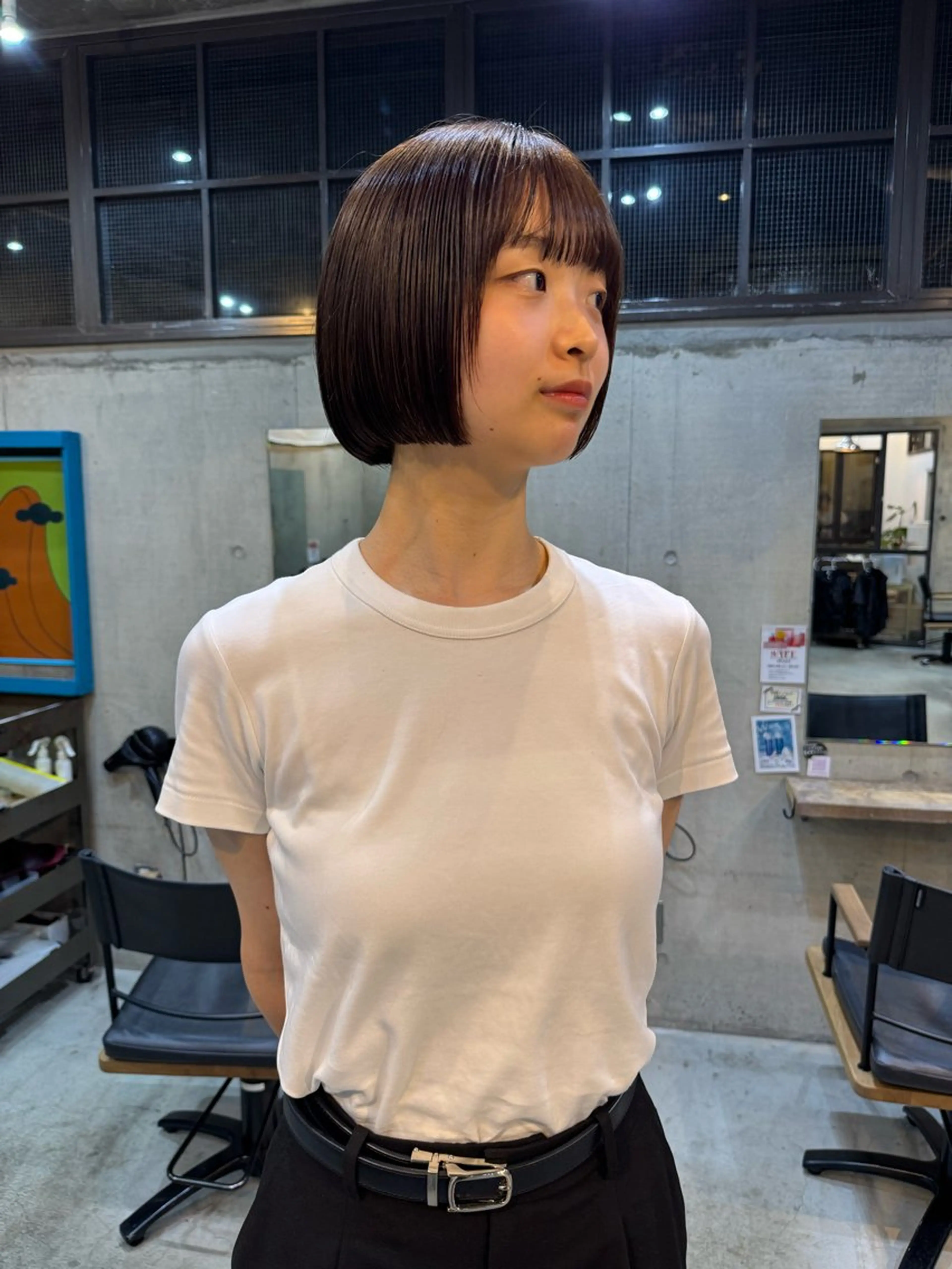 ショート ボブ カット トリートメント パーマ/パーマ落とし /メンズカット/ヒロのヘアスタイル