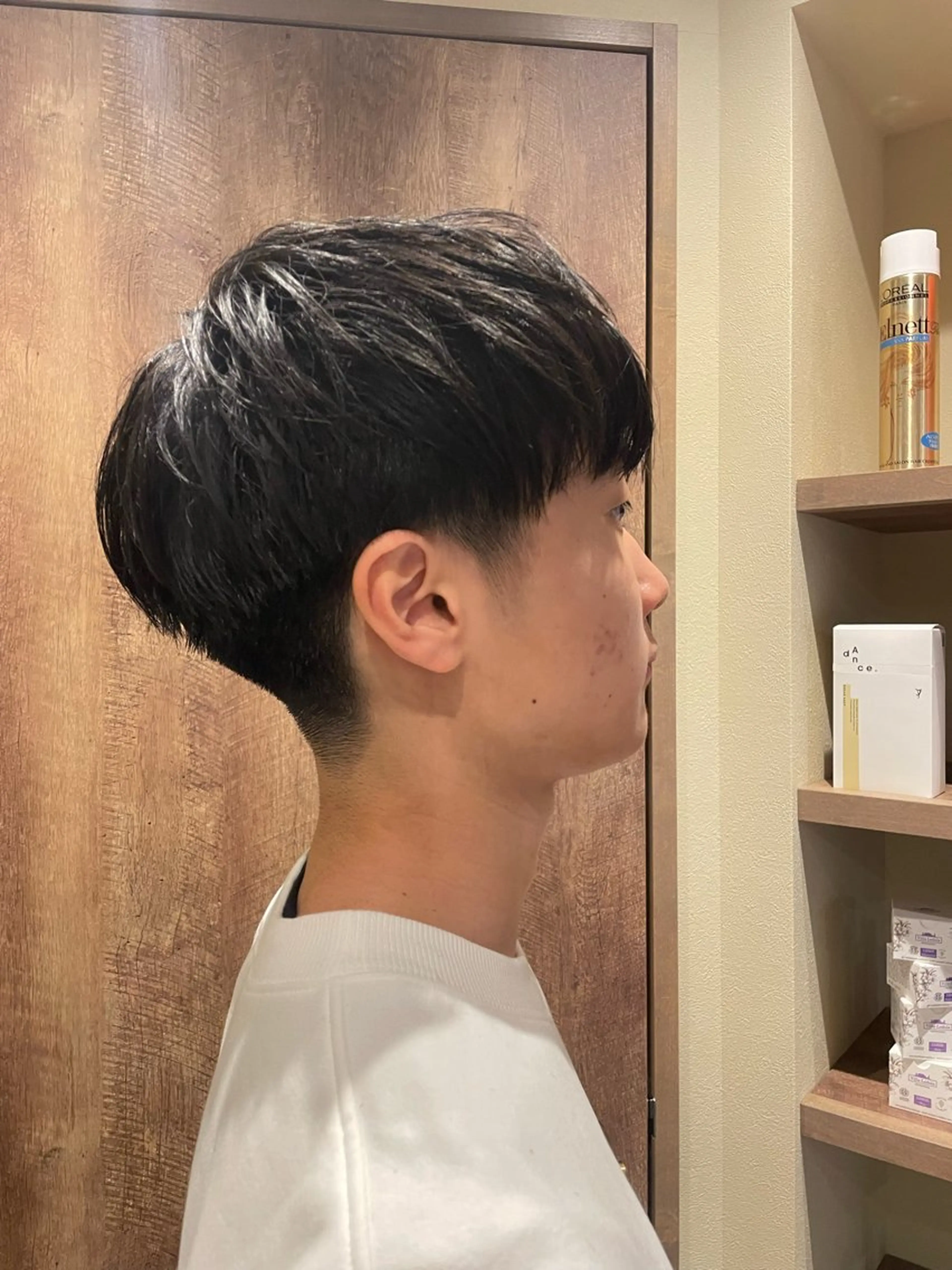 メンズ 山口里莉 /ブリーチカラーのヘアスタイル