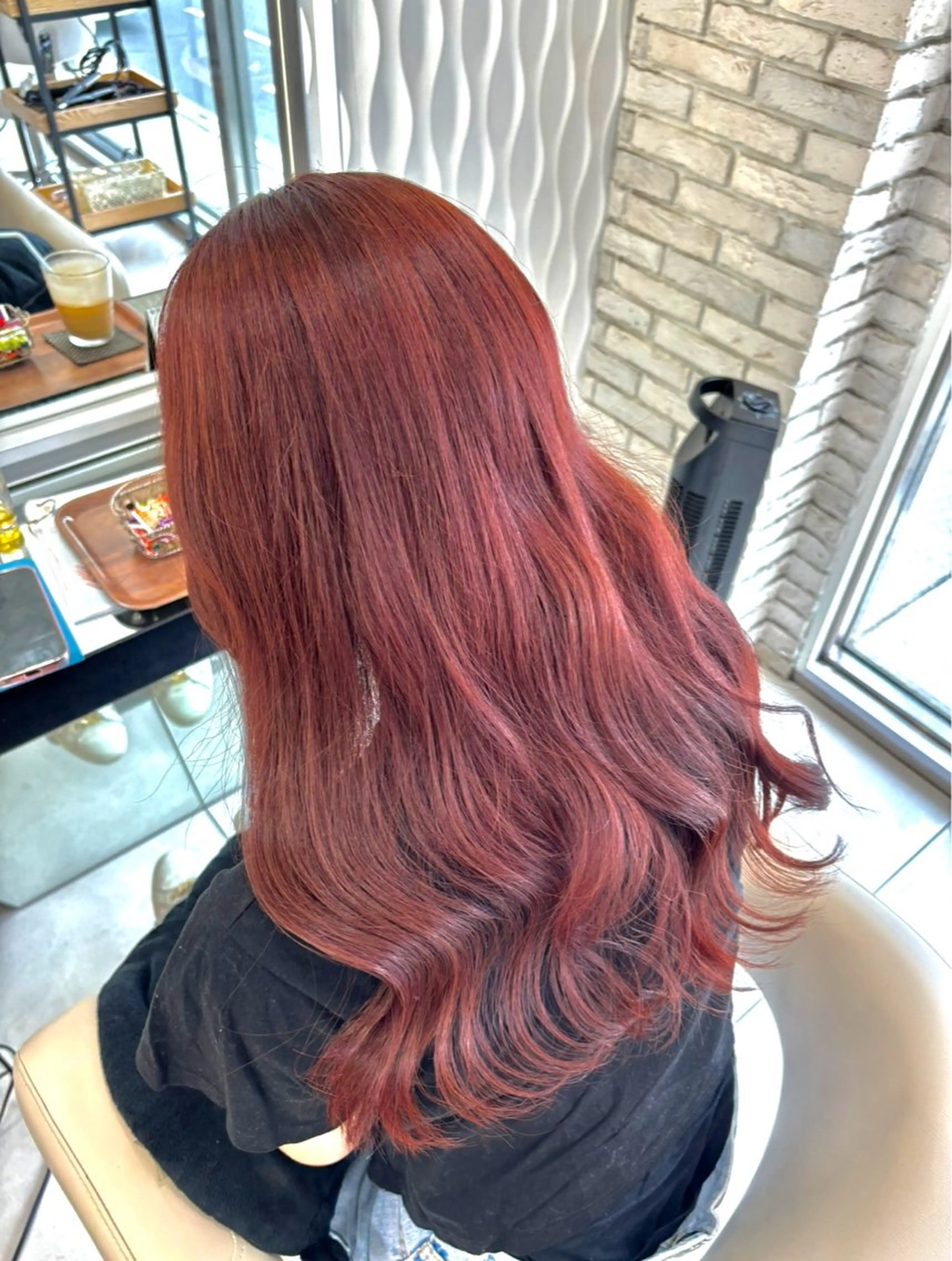 ロング カット ヘアカラー トリートメント ABE SYOKAのヘアスタイル