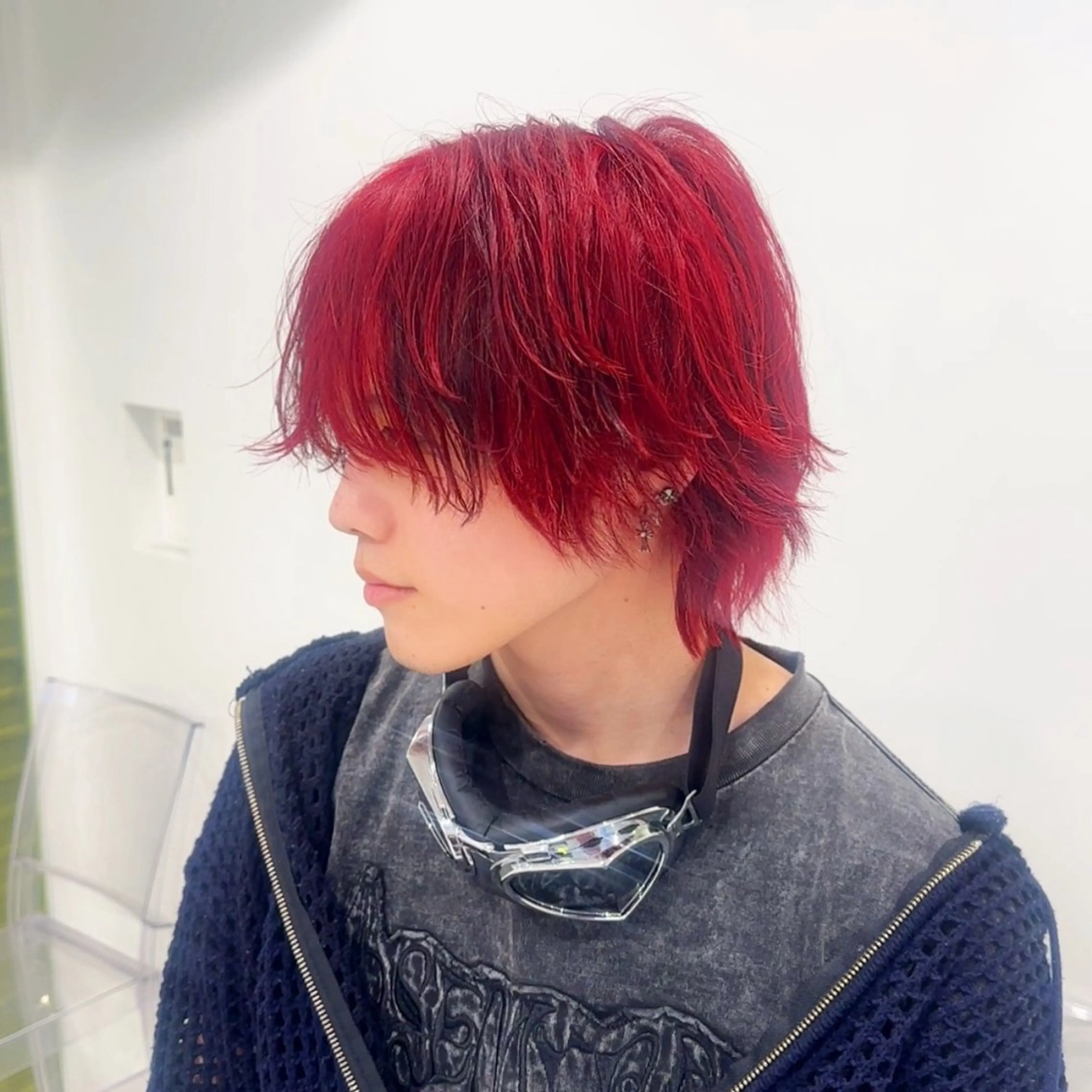 ショート カラー ハイトーン🌈メンズ カット♡Machanのヘアスタイル