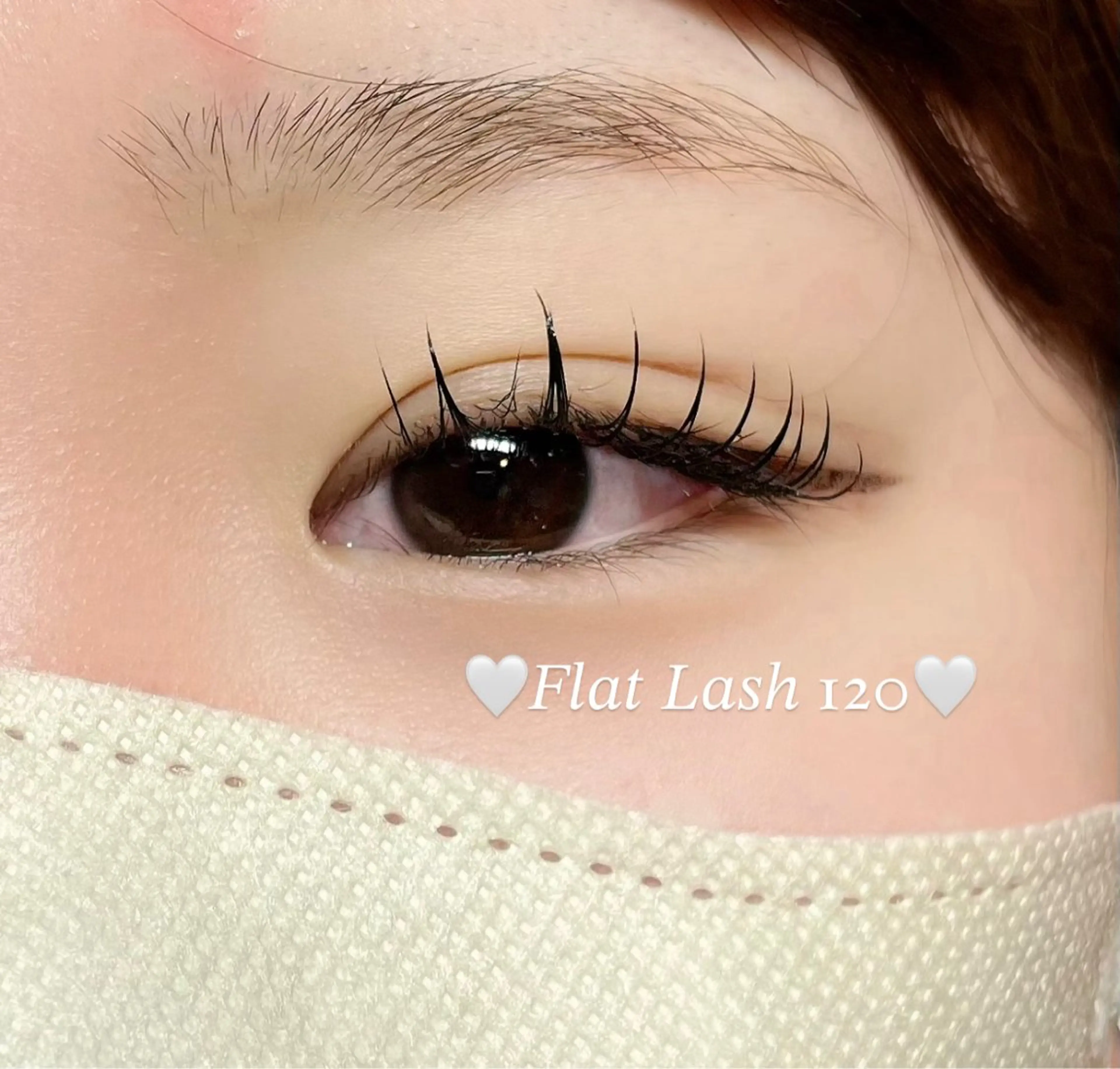 マツエク・マツパ フラットラッシュ eyelist yumiのマツエク・マツパデザイン
