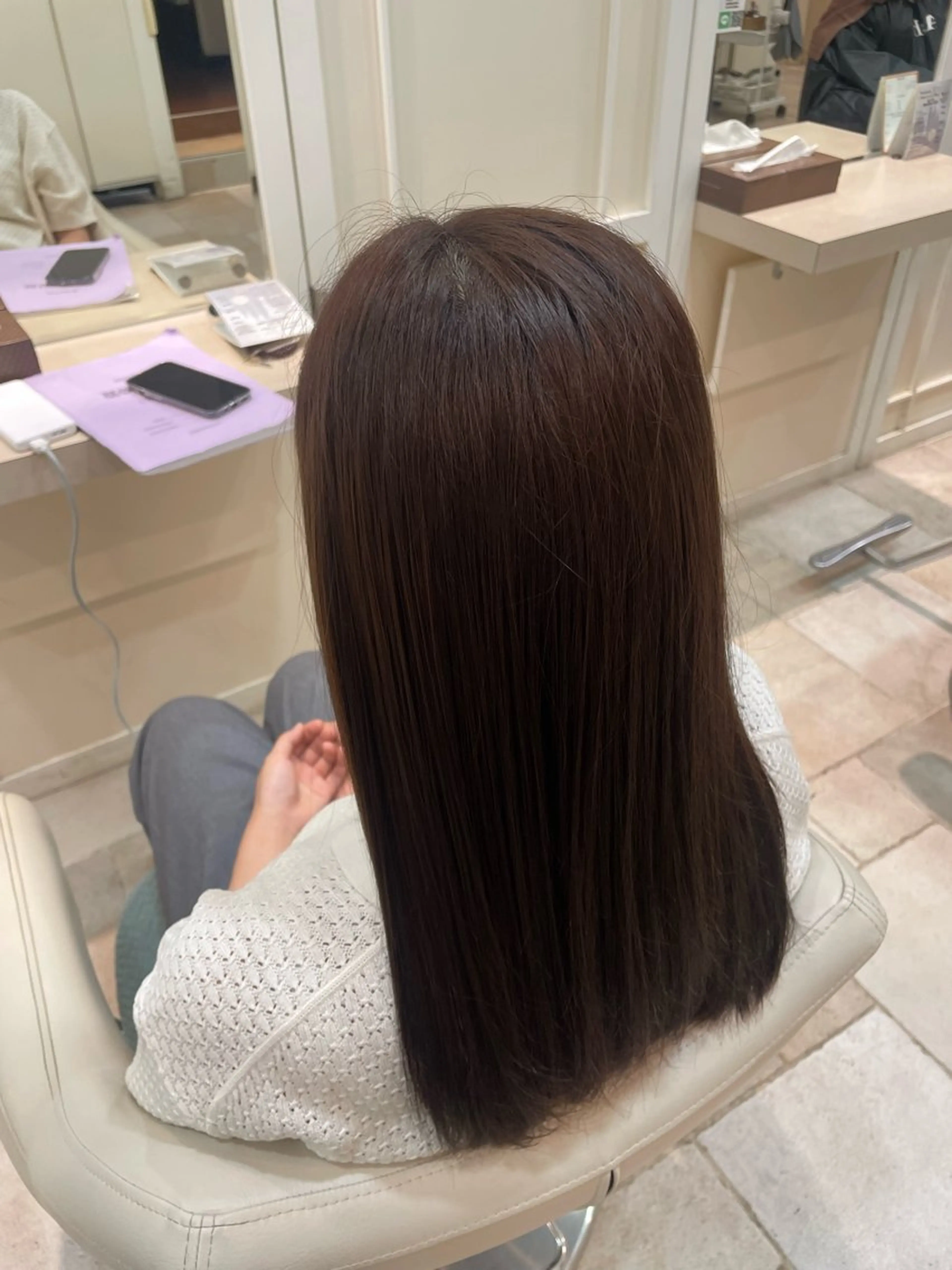 ロング カラー ヘアカラー 青木 あいかのヘアスタイル