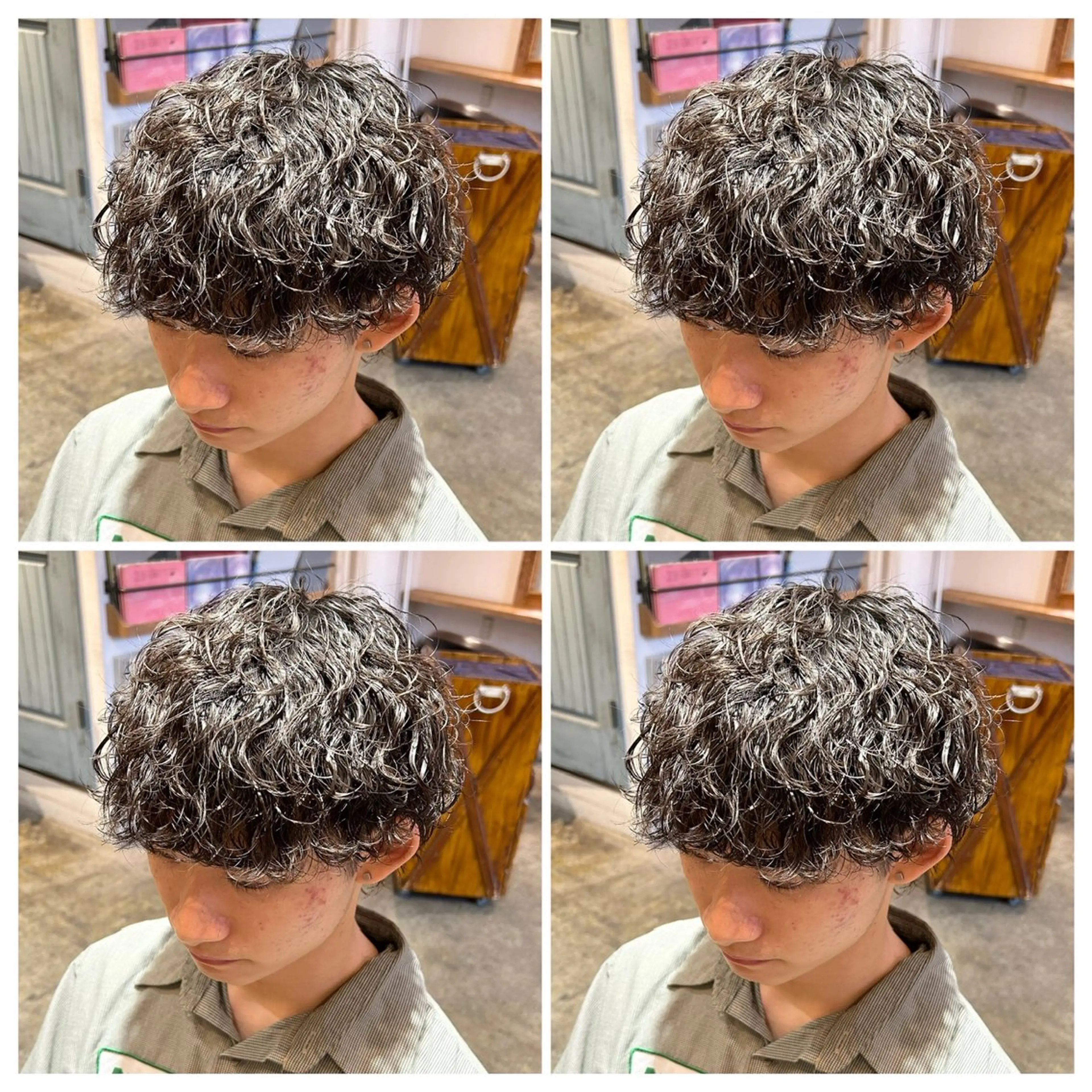 パーマ メンズ カット パーマ トリートメント 💎髪質改善／艶髪 荻原💎のヘアスタイル