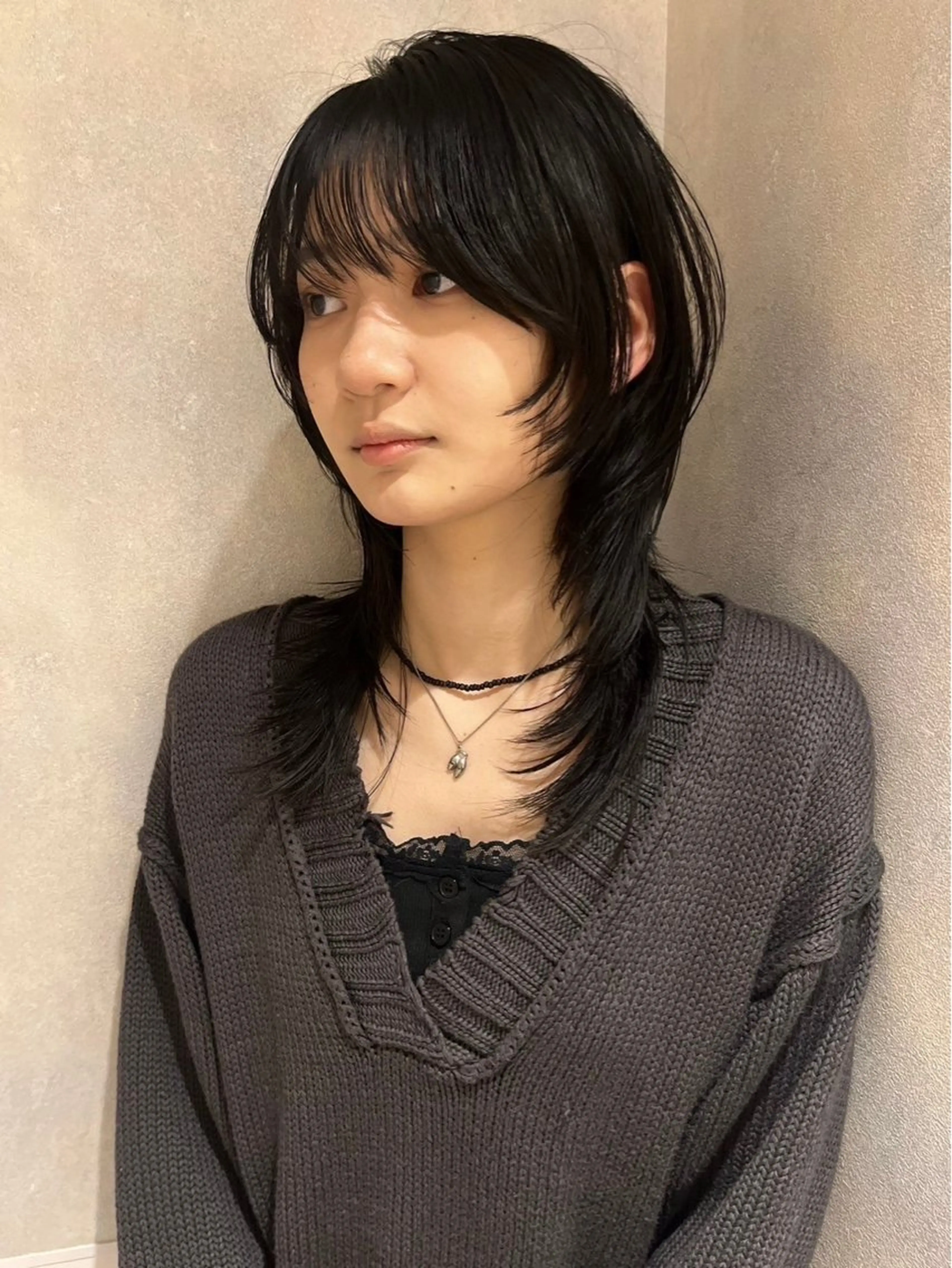 セミロング 猪俣 彩音のヘアスタイル