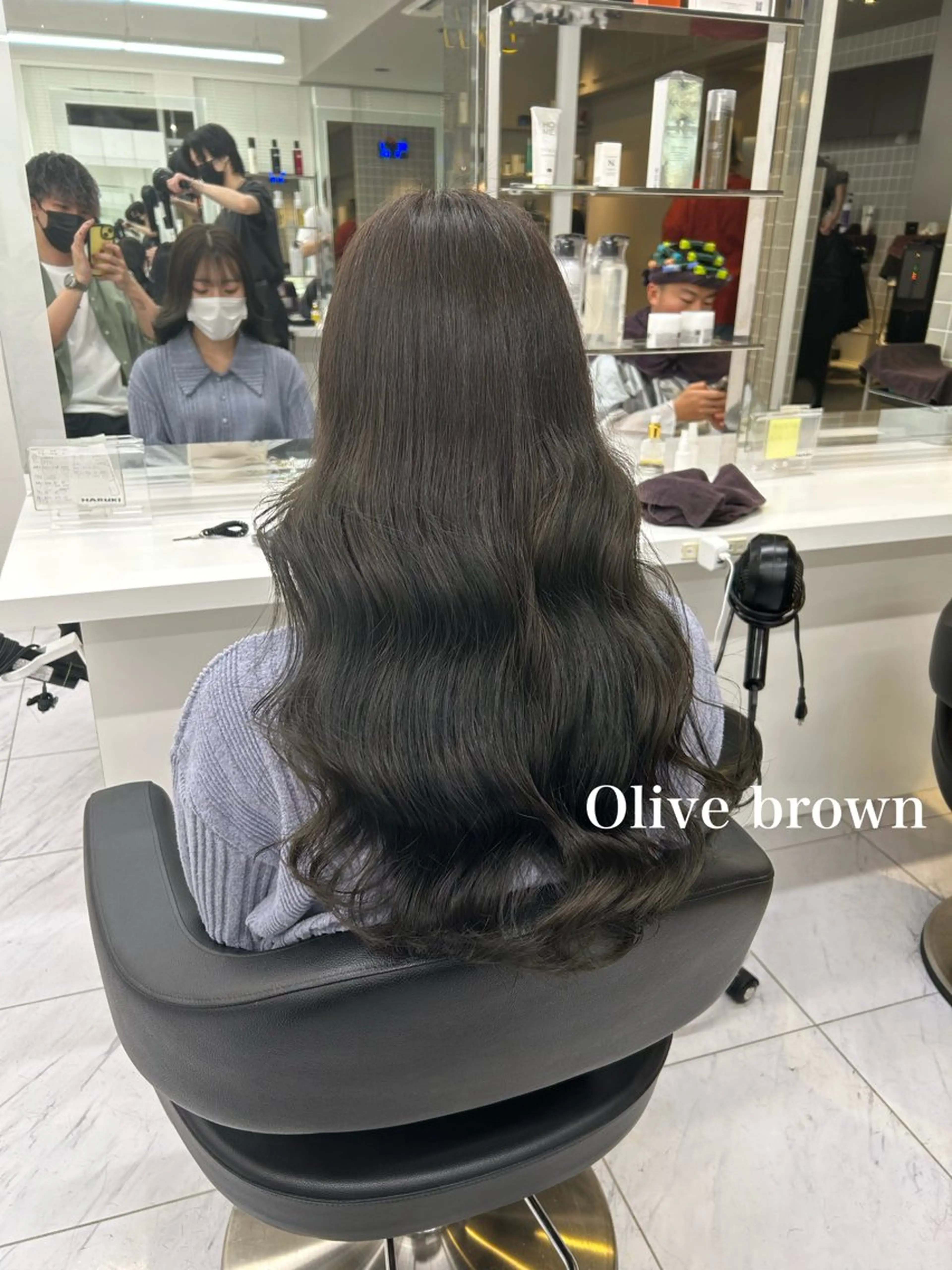 セミロング カラー パーマ ヘアアレンジ キッズ 🌿艶髪/縮毛矯正 /髪質改善🌿のヘアスタイル