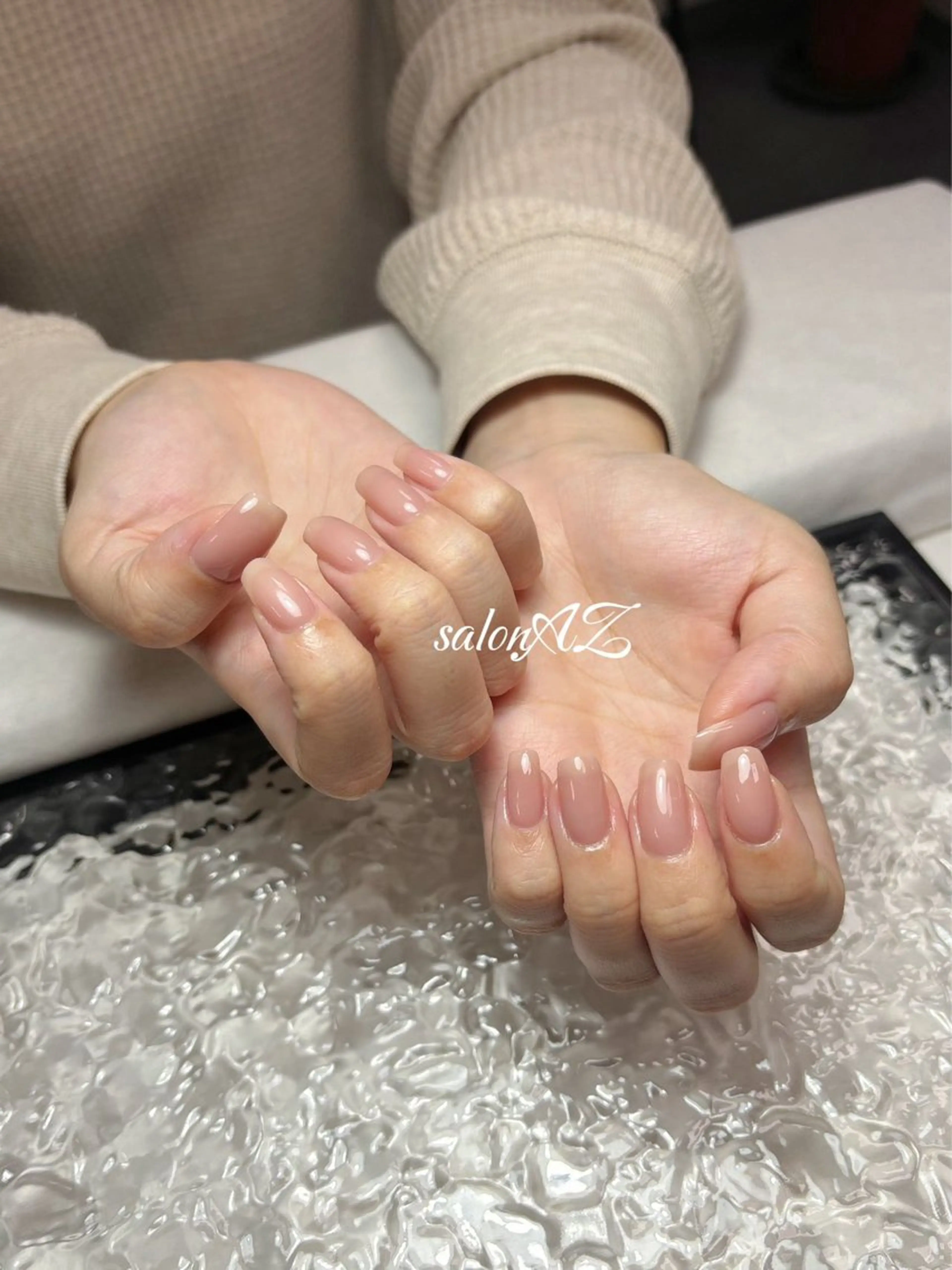 ネイル ワンカラーネイル salonAZ トップネイリストのネイルデザイン