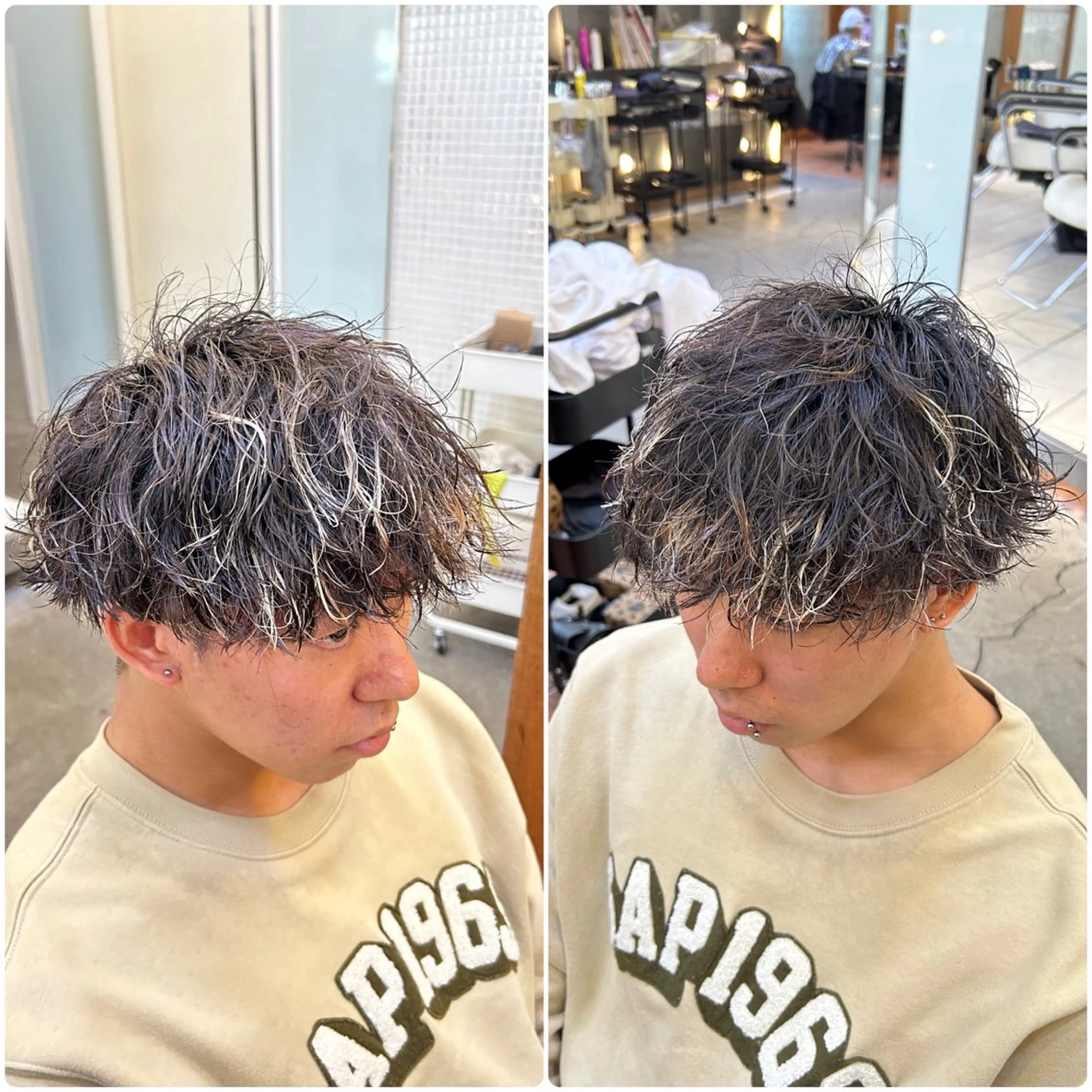 パーマ メンズ カット パーマ メンズスタイル 完全再現/仁翔のヘアスタイル