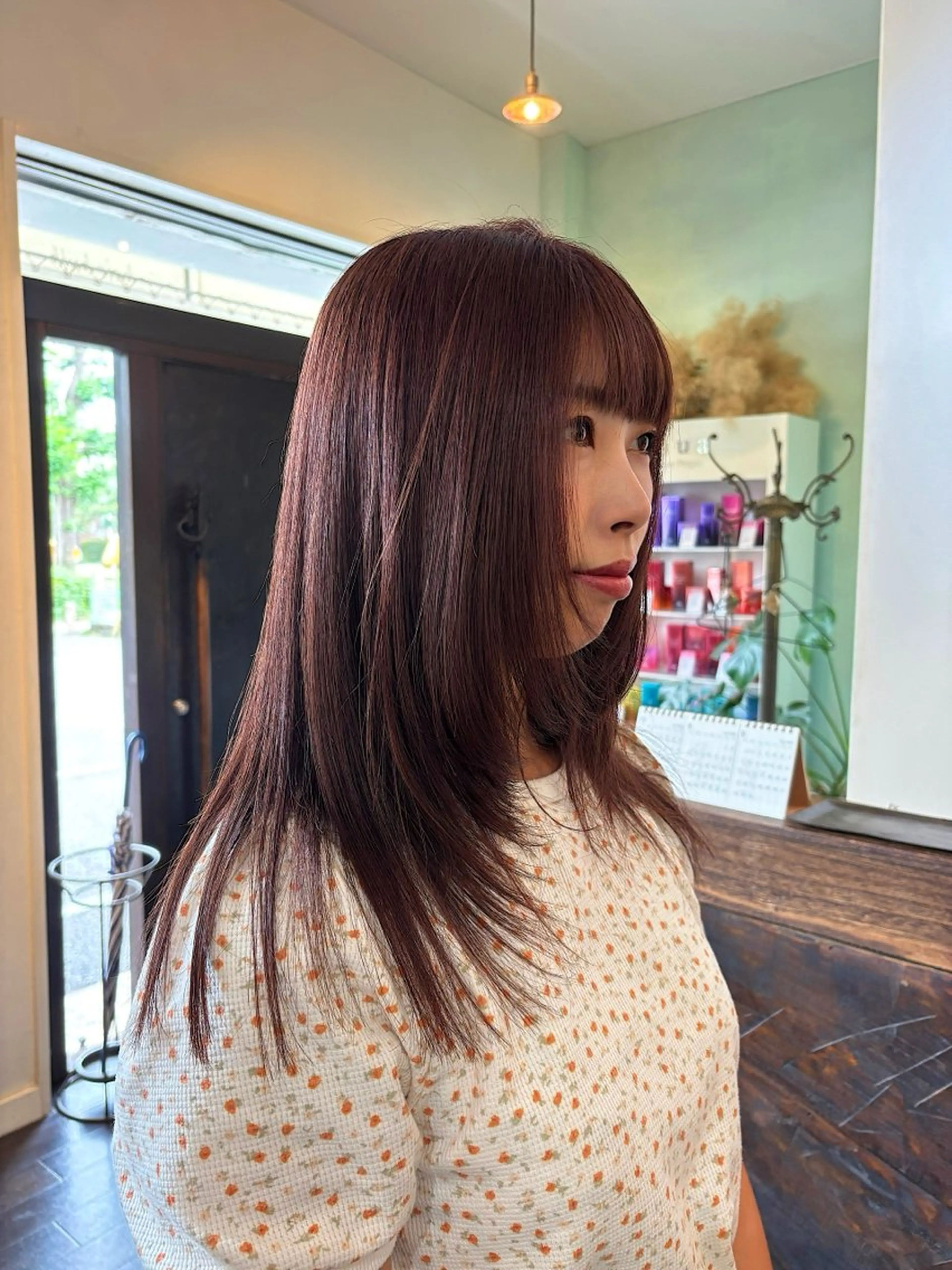 ロング カット ヘアカラー hair bulb所属・三國 栞音のヘアスタイル