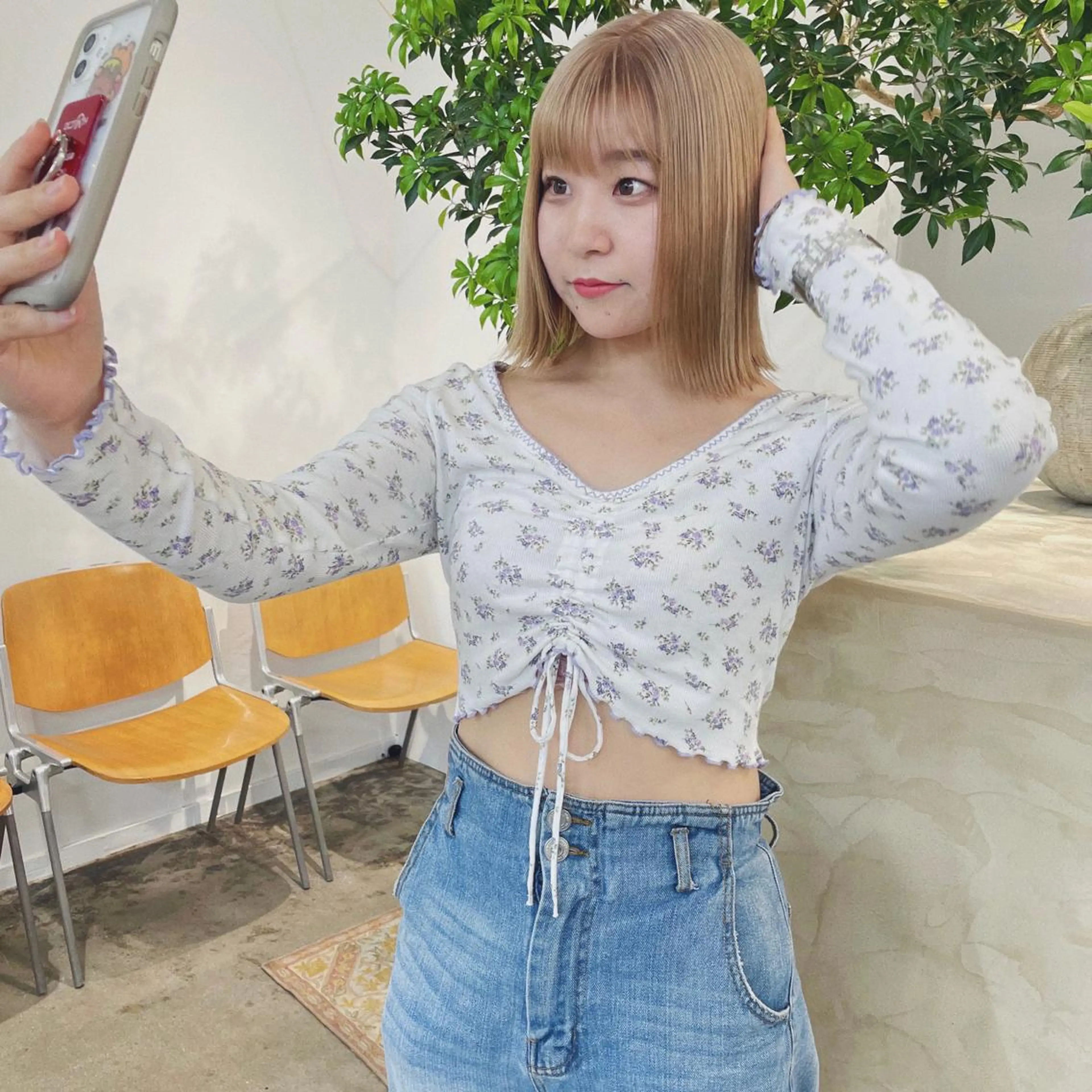 ミディアム カット ヘアカラー Terve. おすぎのヘアスタイル
