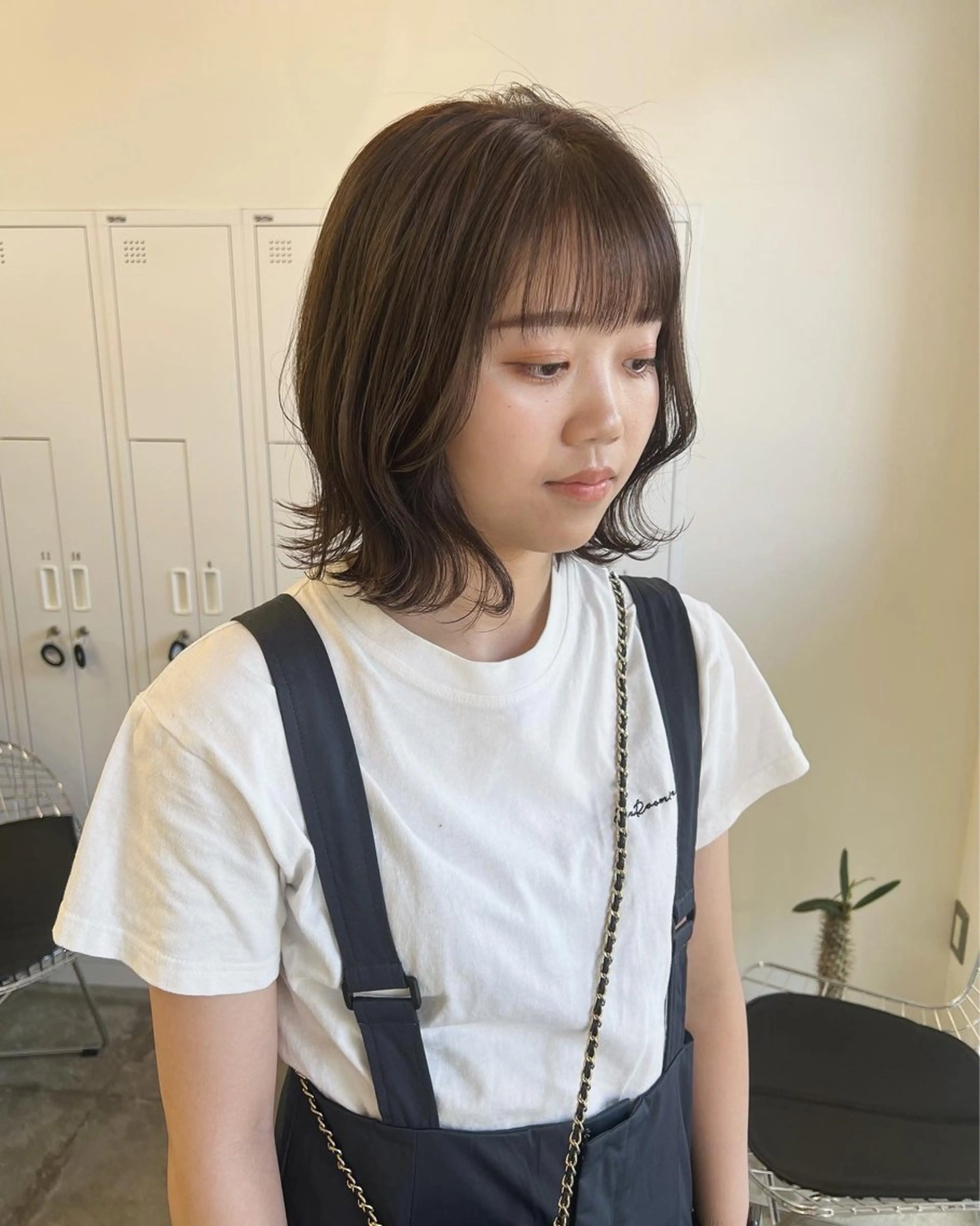 ミディアム カラー カット ヘアカラー トリートメント 近藤 千裕のヘアスタイル