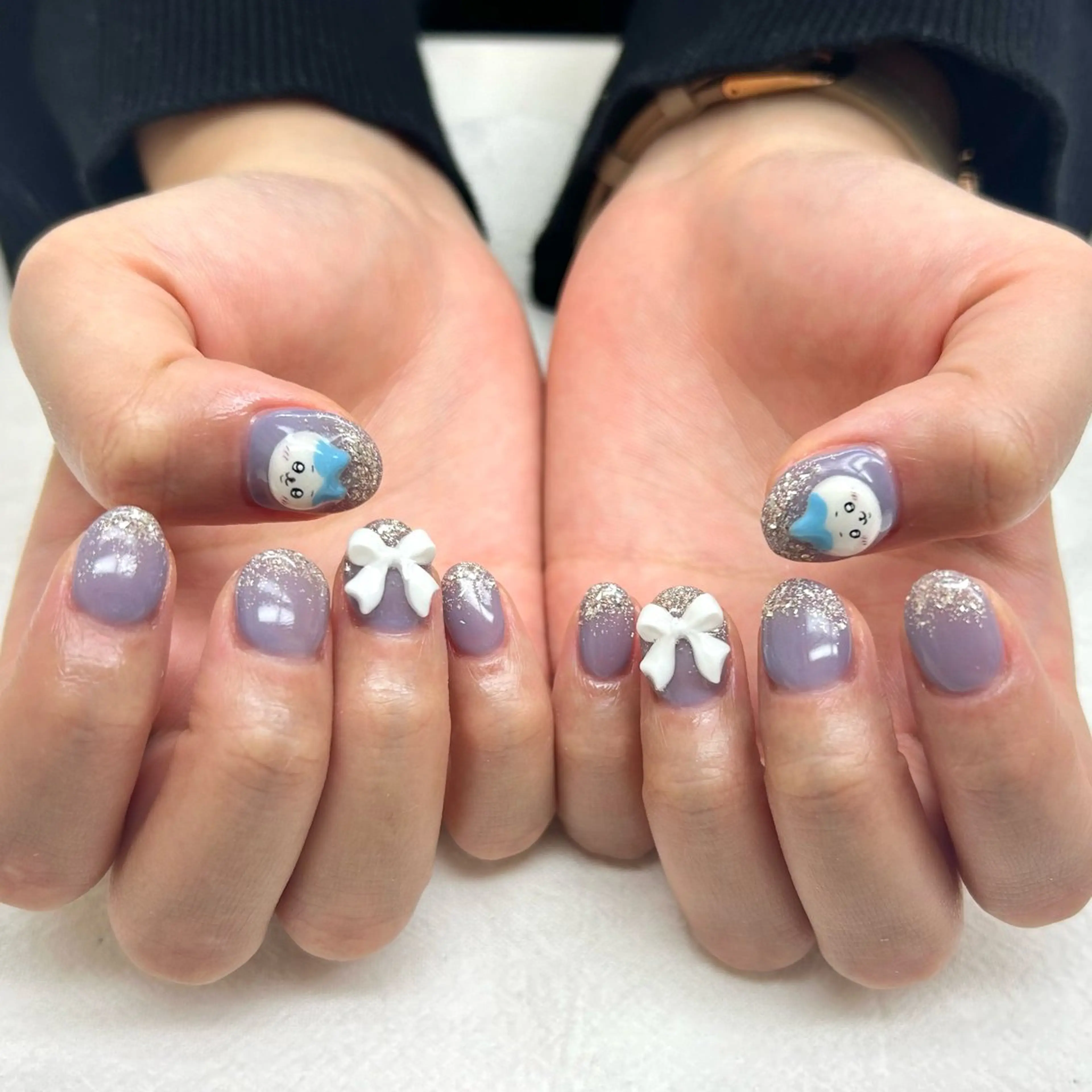 ネイル リボン Nail Studio GOTHAM所属・高円寺駅からすぐ🌈 ネイルGOTHAMのネイルデザイン