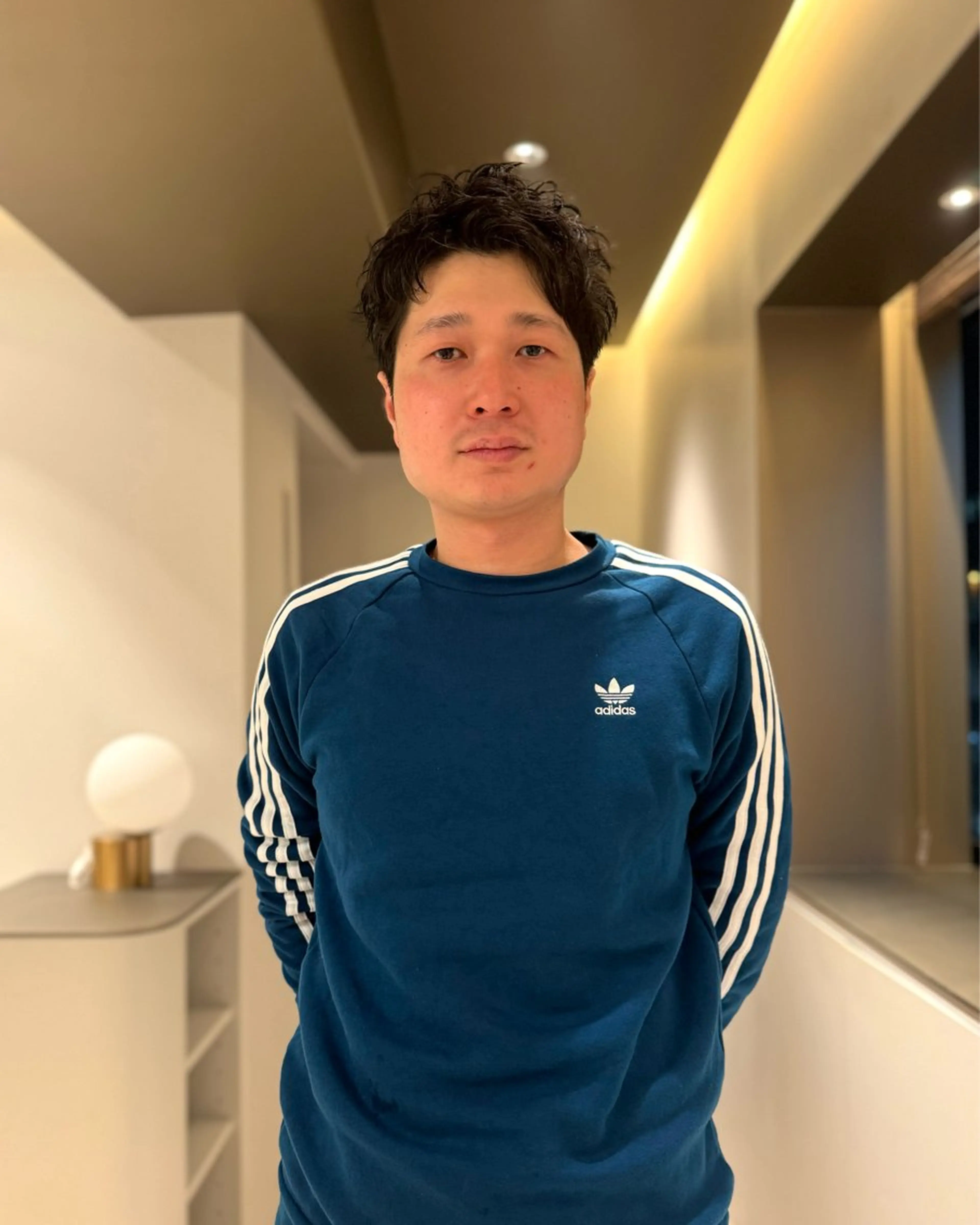 メンズ カット スパイキーショート 大人パーマ 丸山のヘアスタイル