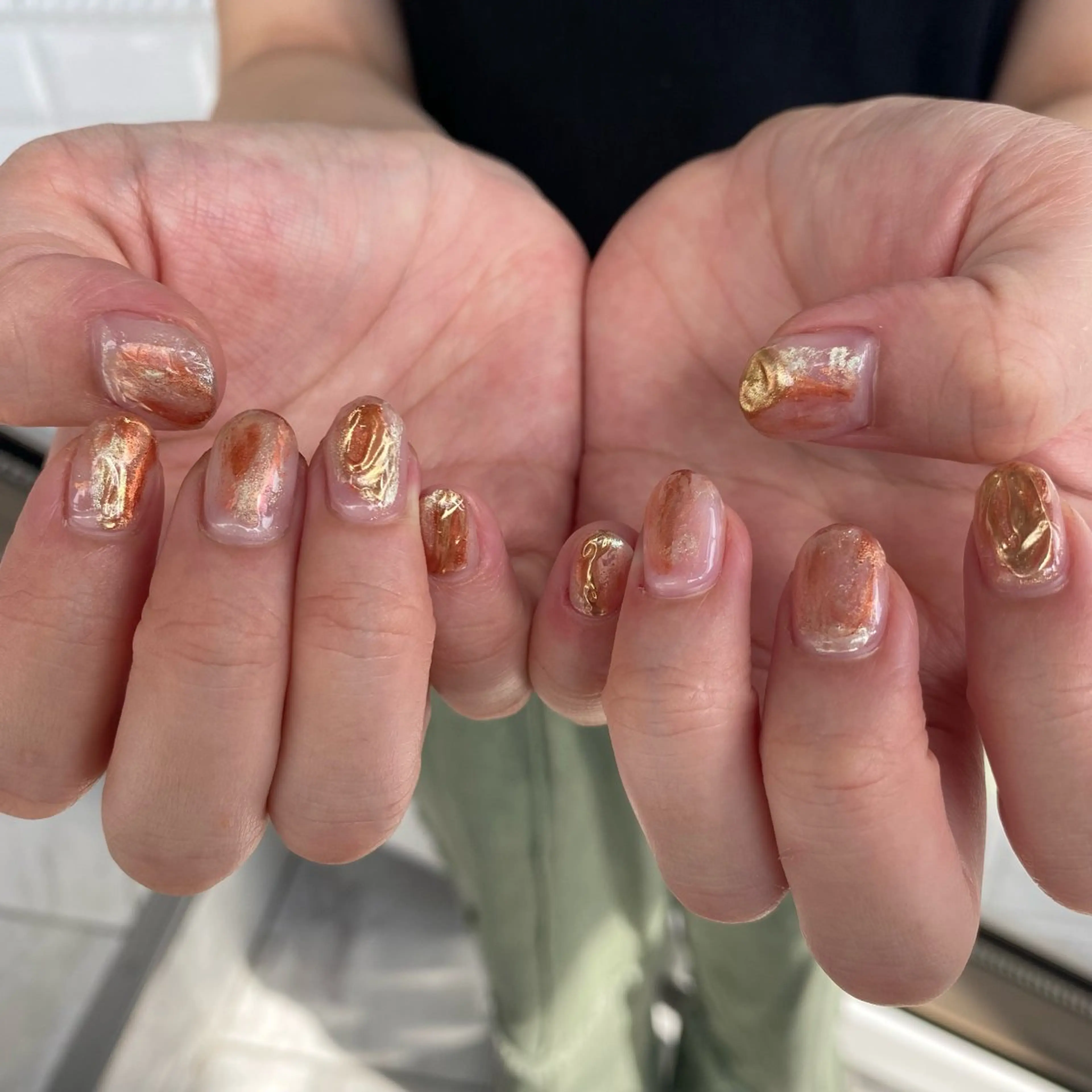 ネイル フットネイル フレンチネイル ジェルネイル グラデーション マグネットネイル ハンドネイル ヘアー.ネイル二刀流 misa🫧のヘアスタイル