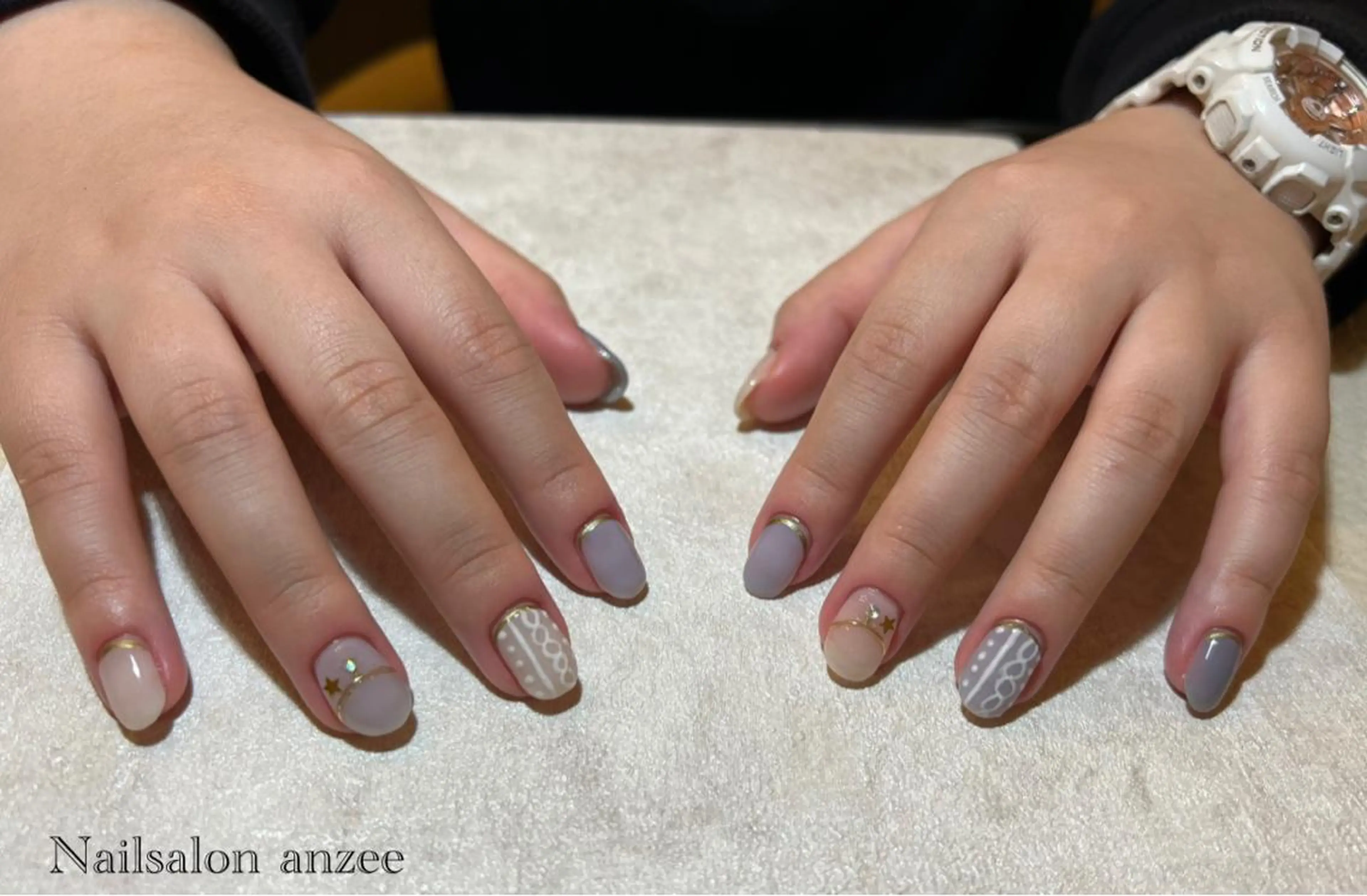 ミディアム sp anzeeのネイルデザイン