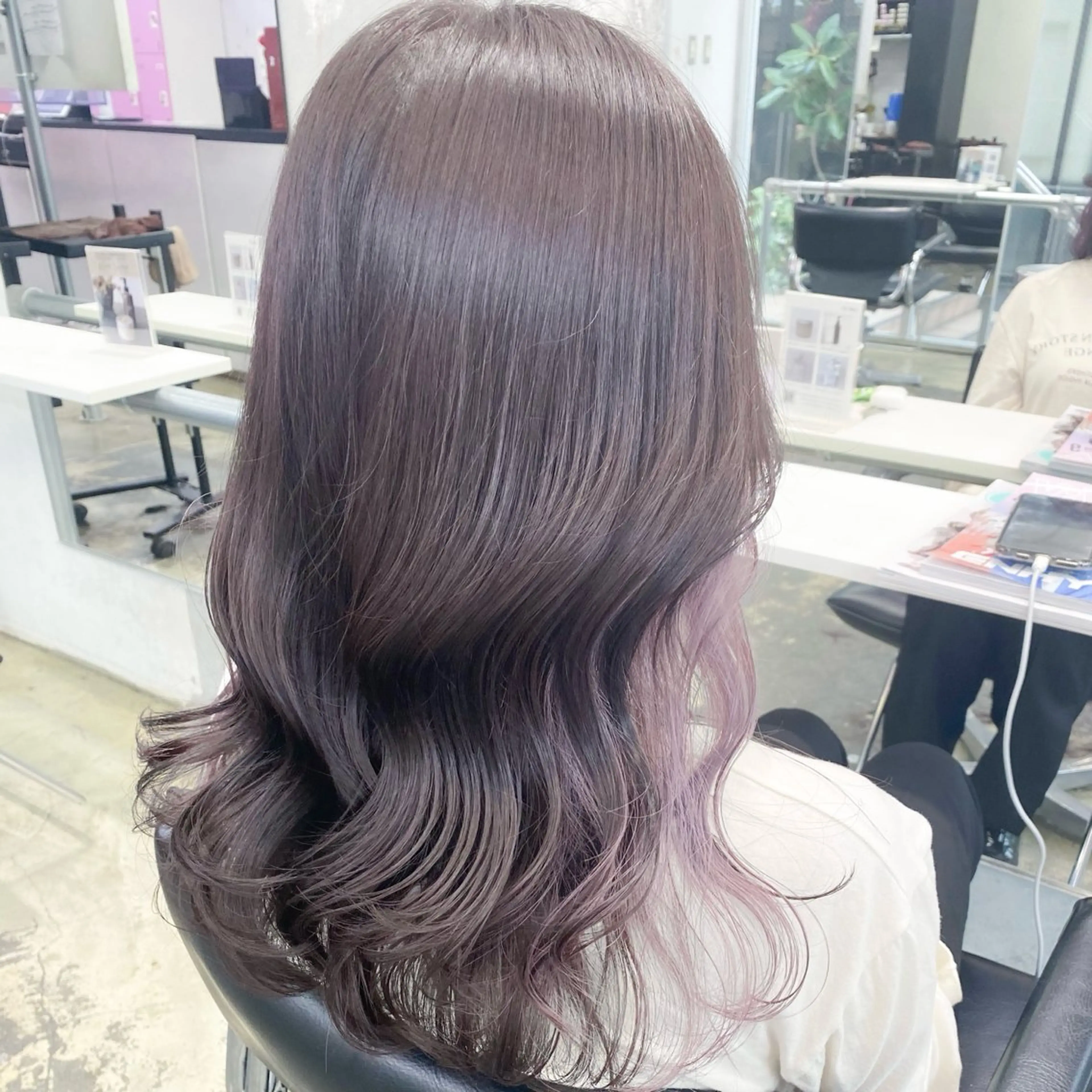 セミロング ヘアアレンジ カット ヘアカラー トリートメント エクステ 💗💗韓国レイヤー yu-ki💗💗のヘアスタイル