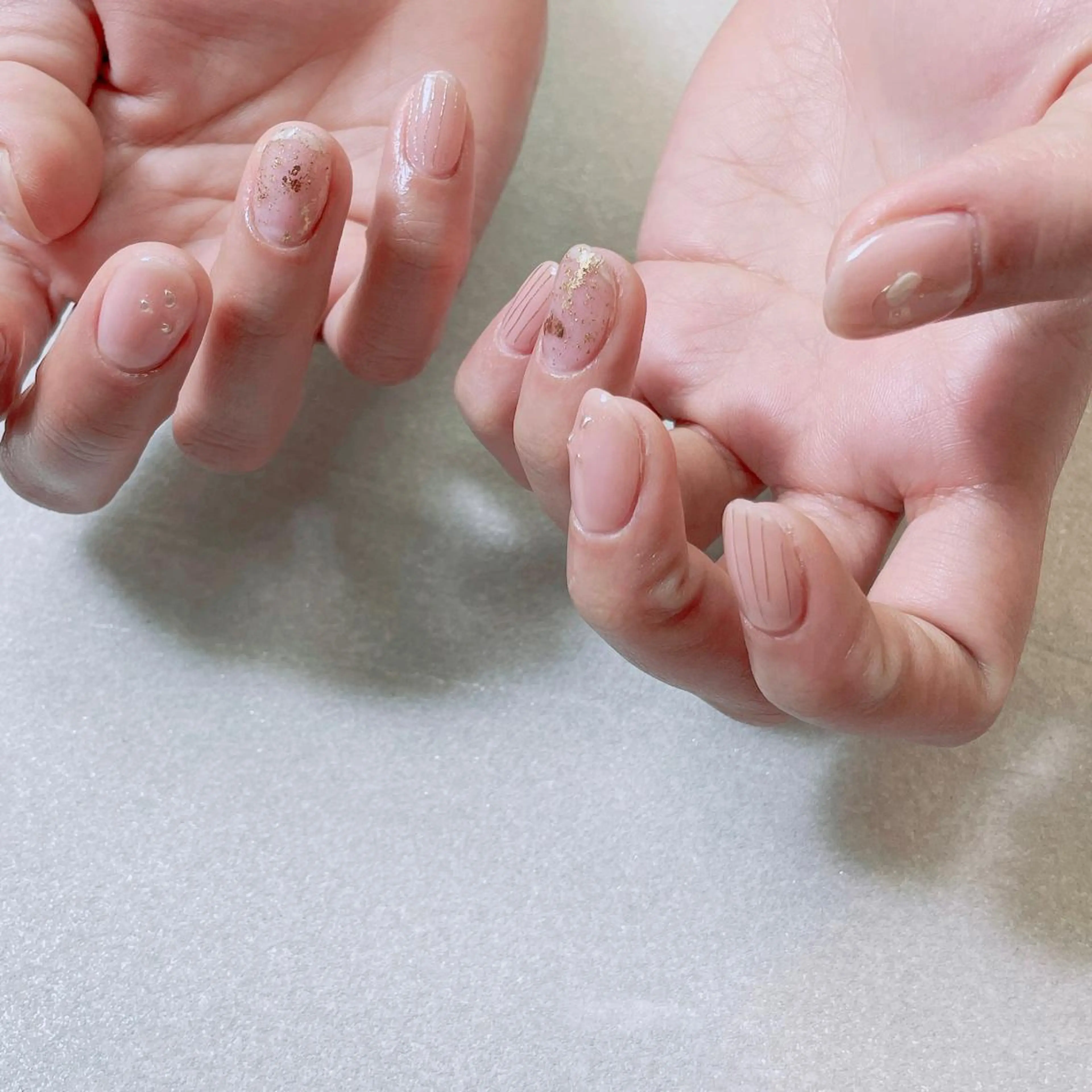 ネイル アートネイル 長さ出し ニュアンスネイル スカルプネイル ハンドネイル A85G ayakoのネイルデザイン