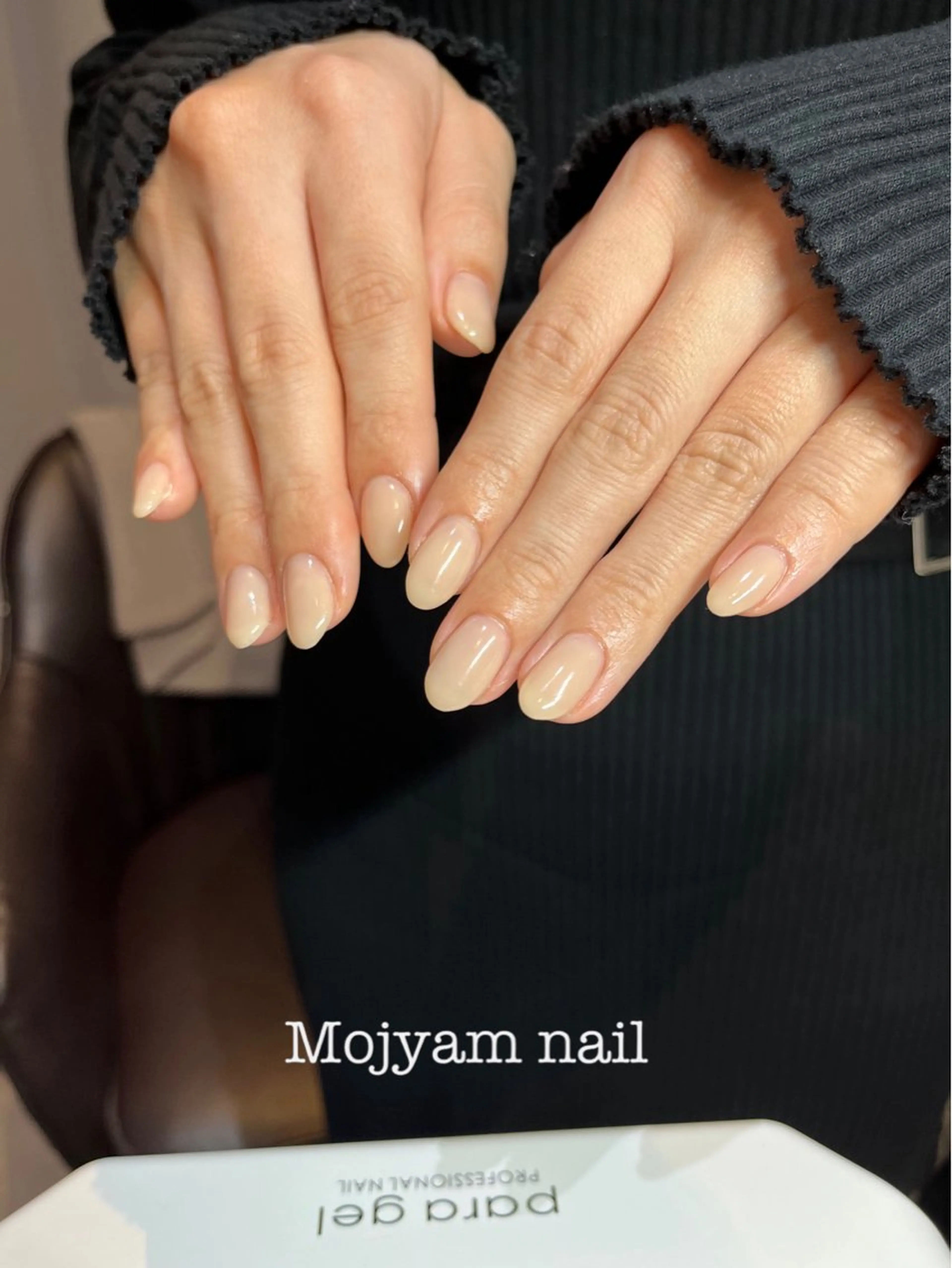 ネイル ショートネイル シンプルネイル 冬ネイル Mojyam nail所属・松本 実咲のネイルデザイン