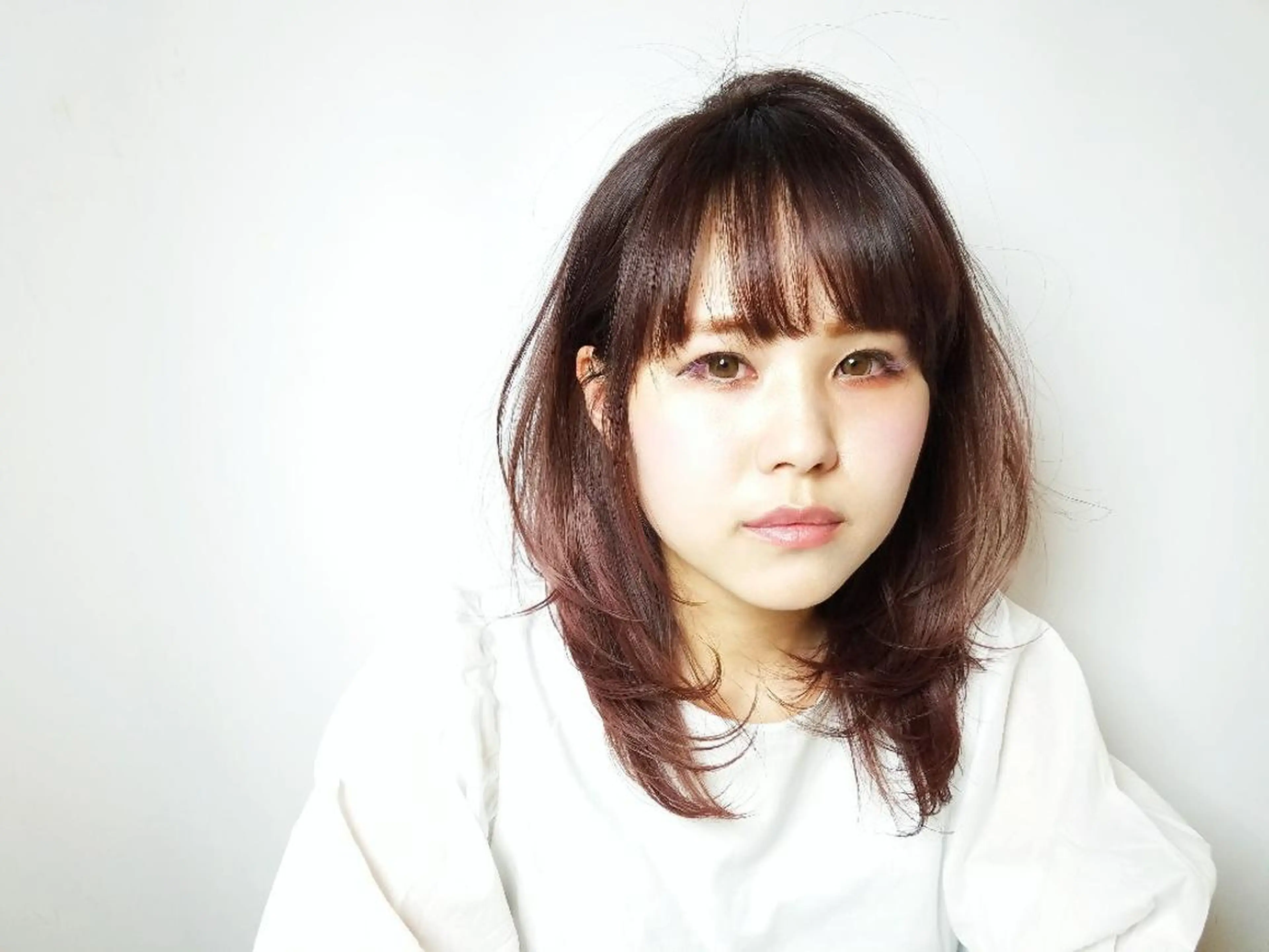 ミディアム ウルフ、ボブ美容師 今井のヘアスタイル