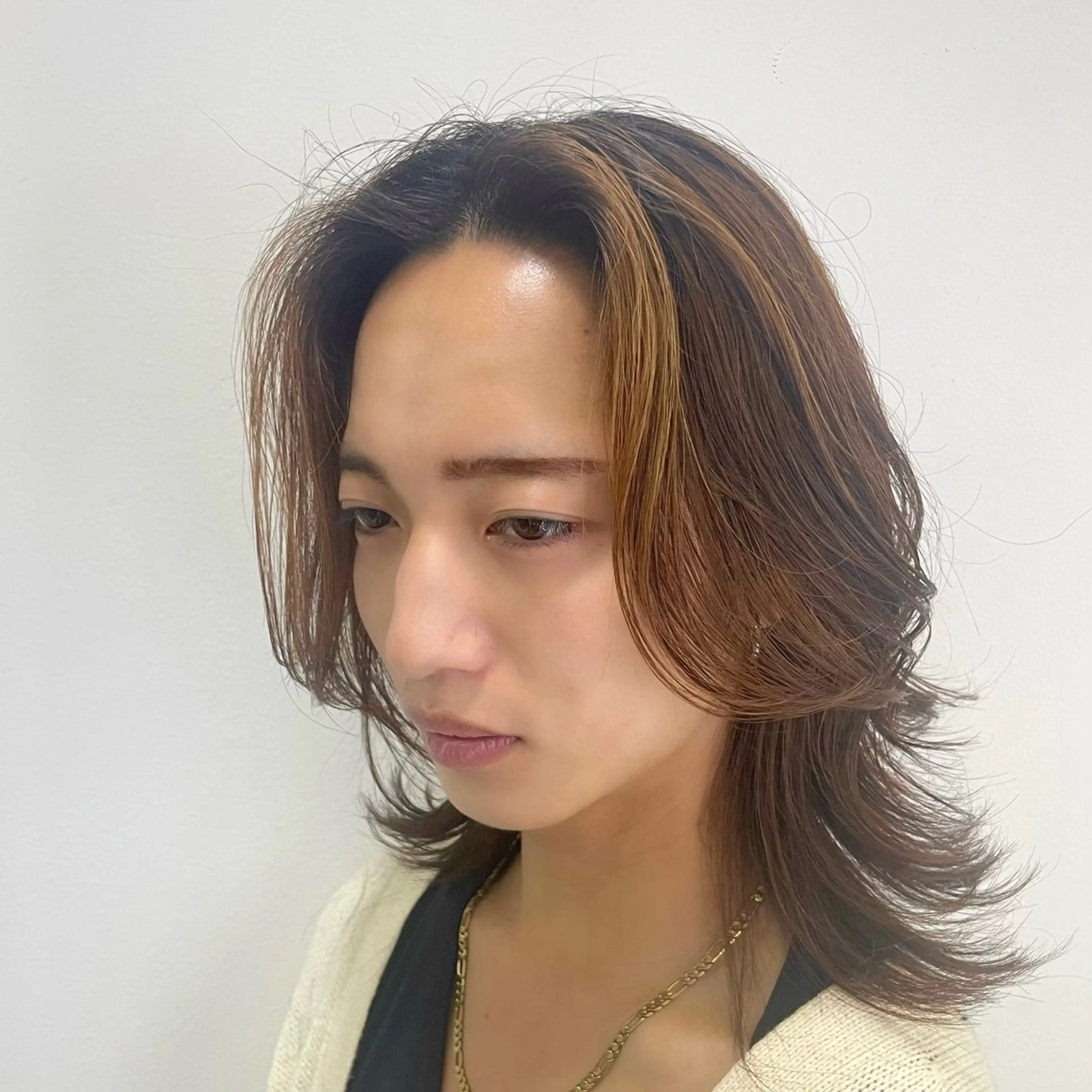 パーマ メンズ センターパート メンズパーマ 波巻きパーマ ニュアンスパーマ カット パーマ メンズパーマ特化森田 真衣🌟のヘアスタイル