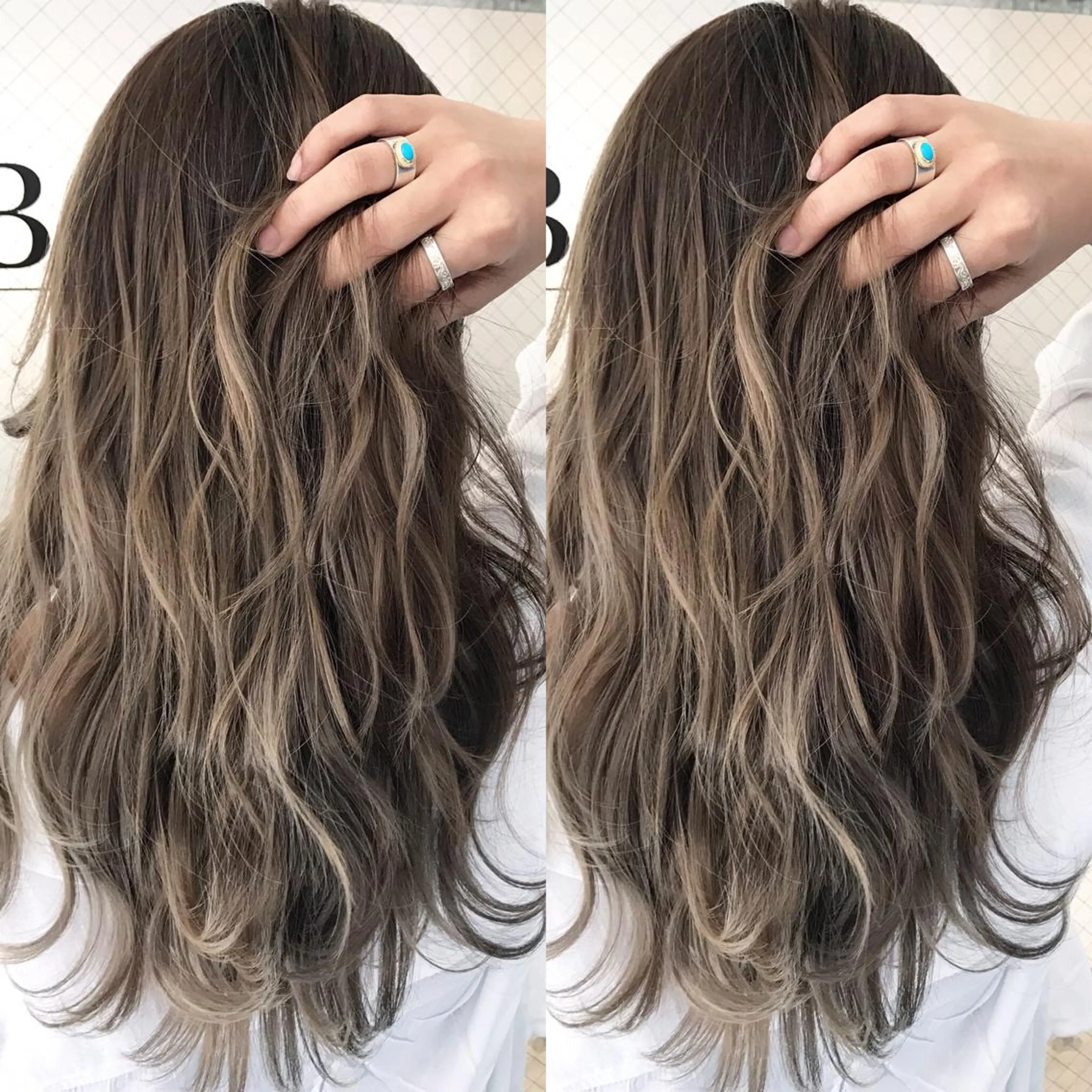 ロング カラー ヘアアレンジ アッシュ アッシュブロンド ブロンド ヘアカラー トリートメント BANK'S hair所属・💐ケラチン 髪質改善寺坂雄飛💐のヘアスタイル