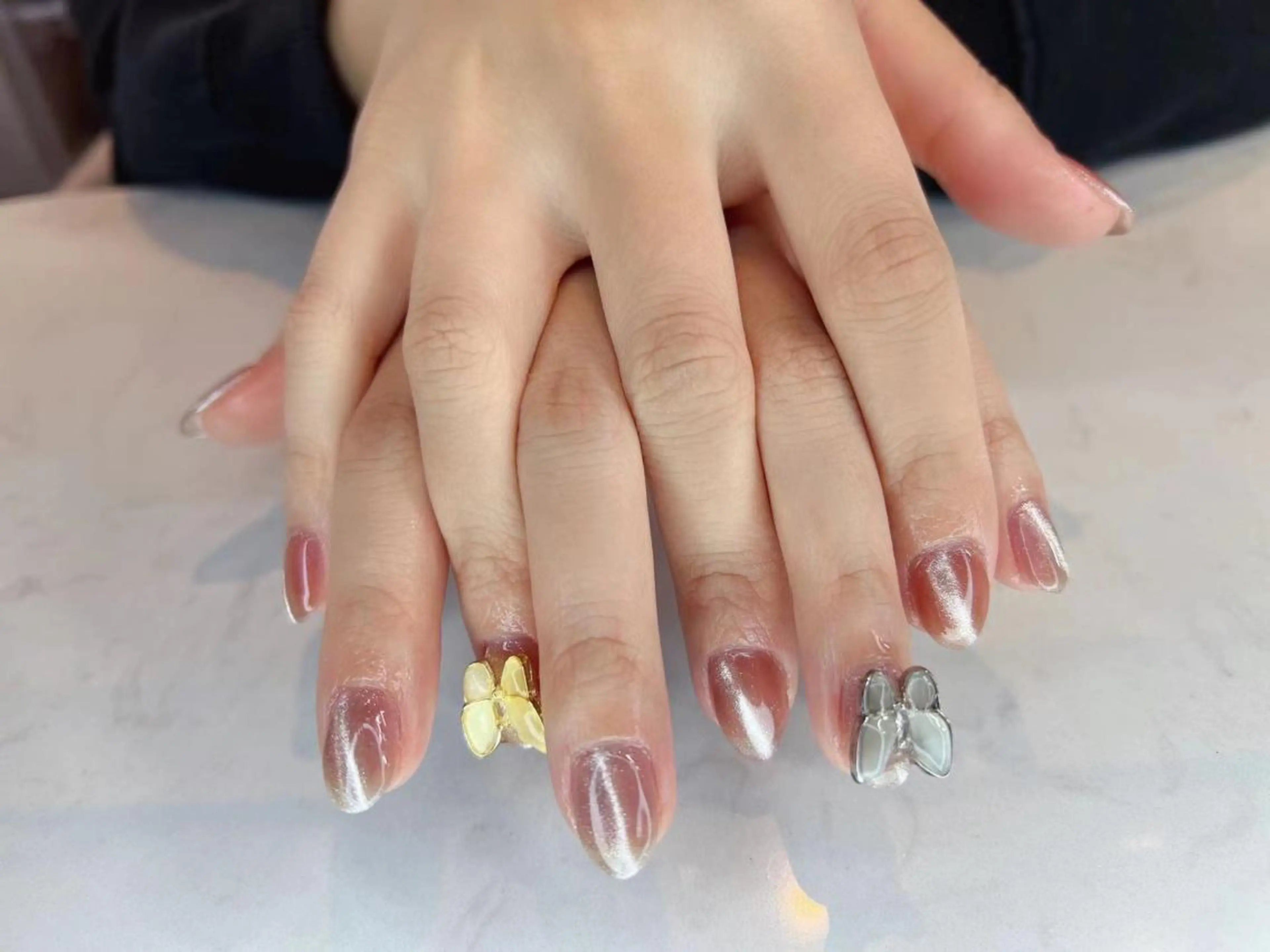 ネイル クリアネイル 長さ出し フットネイル フレンチネイル ジェルネイル ハンドネイル Moana Nail 長さだし専門店のネイルデザイン