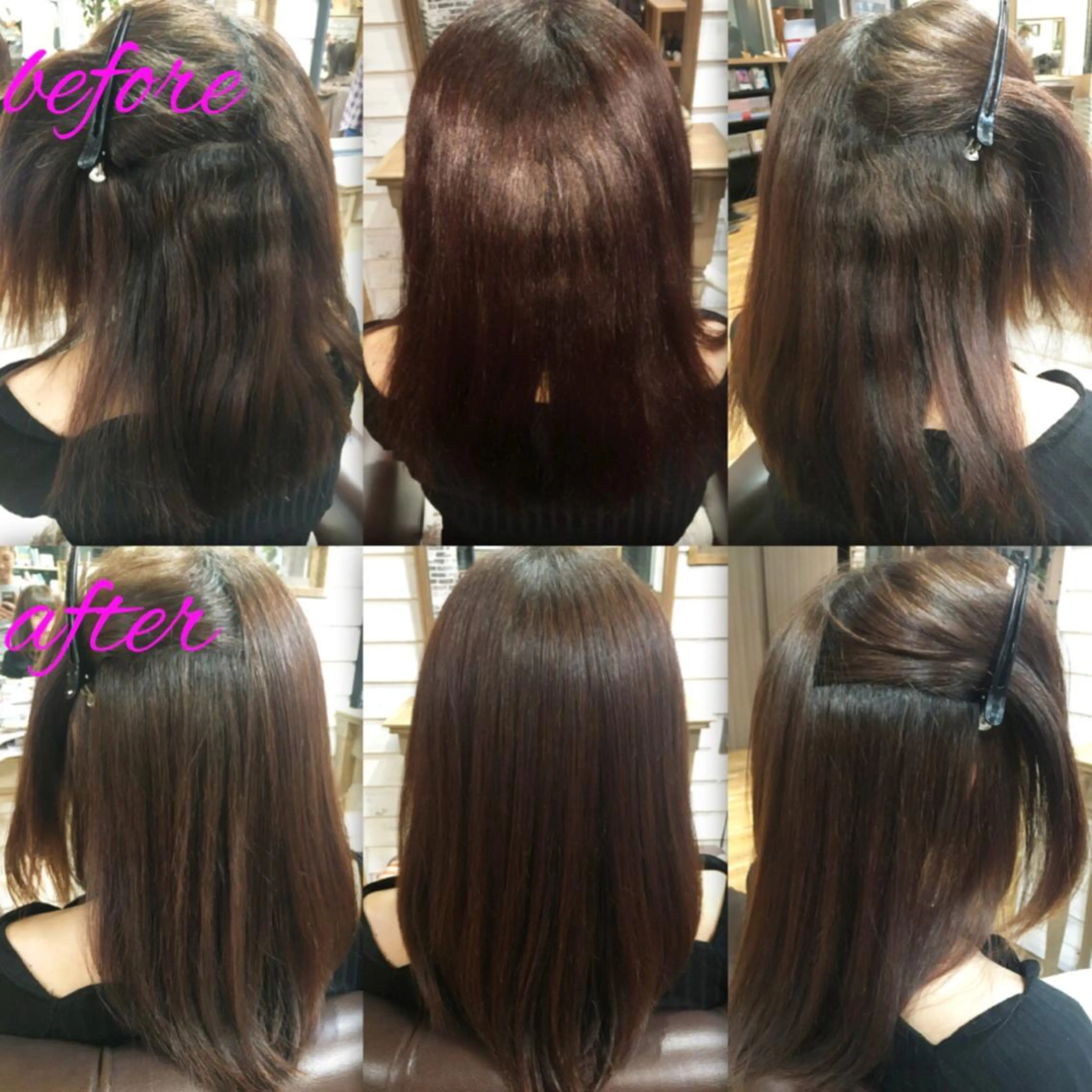 セミロング パーマ ストレートパーマ 本物のブリーチ縮毛 /デサキショウヘイのヘアスタイル