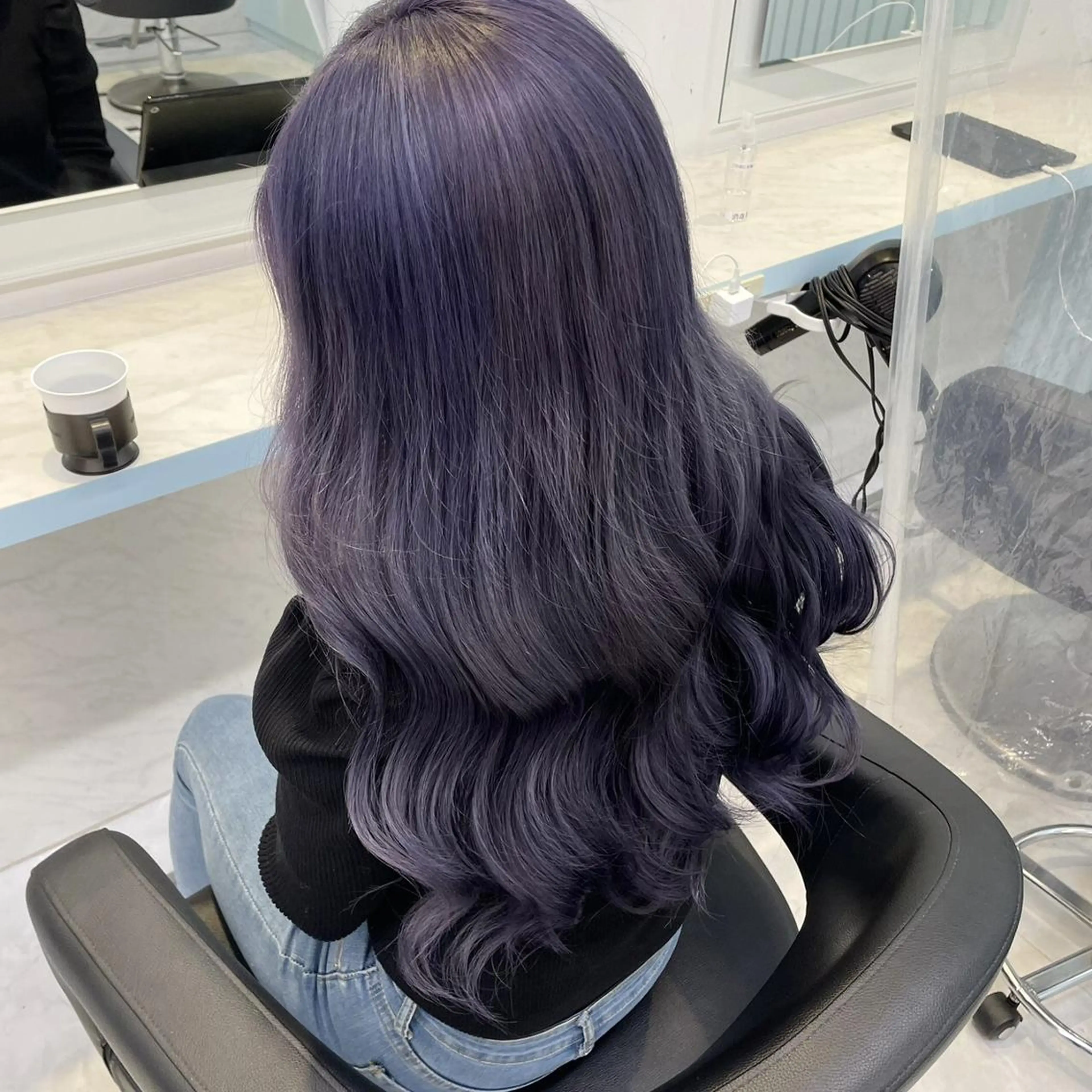 セミロング 🤍韓国寒色カラー 🤍MADOKAのヘアスタイル