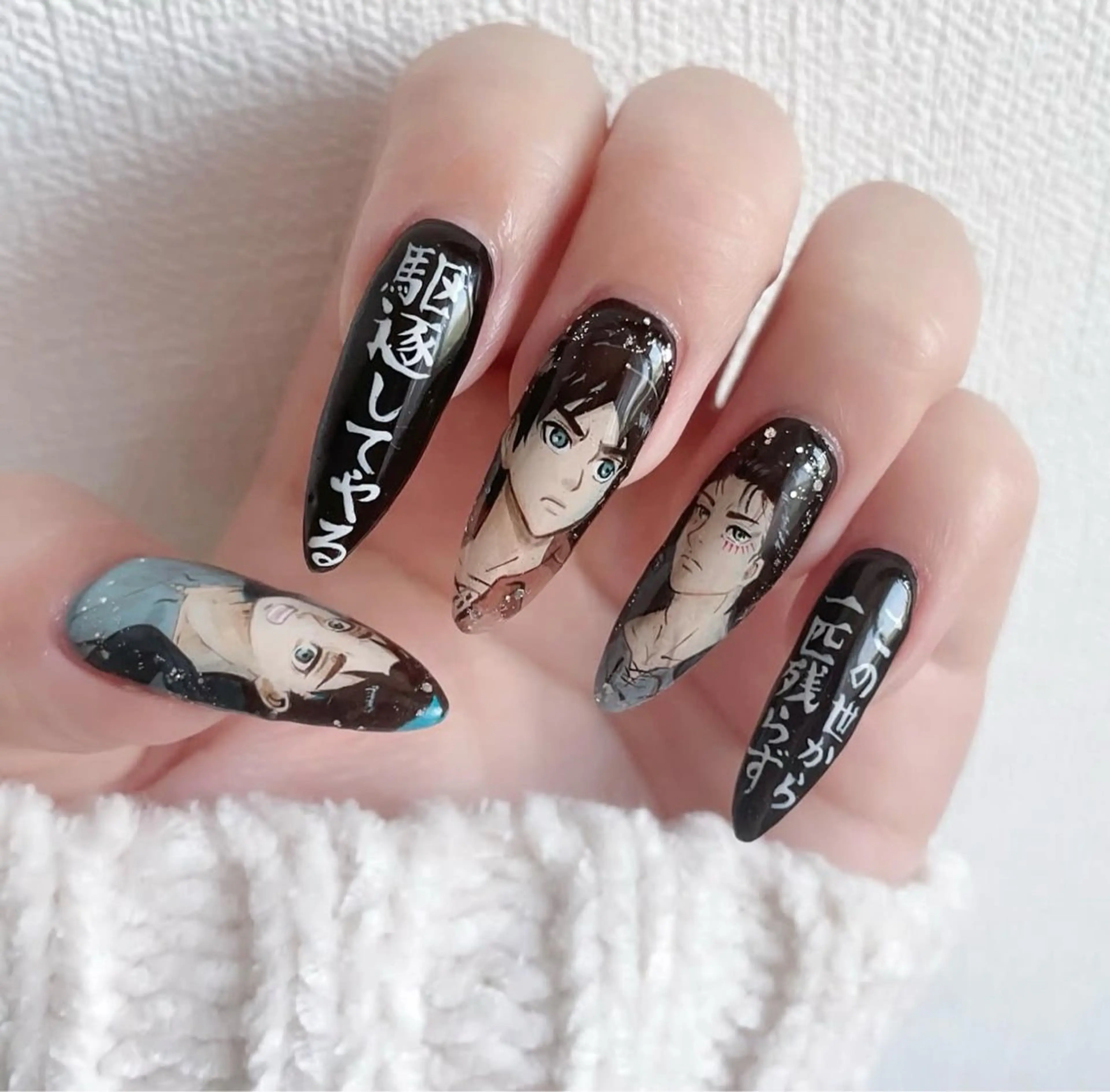 ネイル アートネイル 持ち込み あゆ🎀/ワンホンネ イル/痛ネイルのネイルデザイン