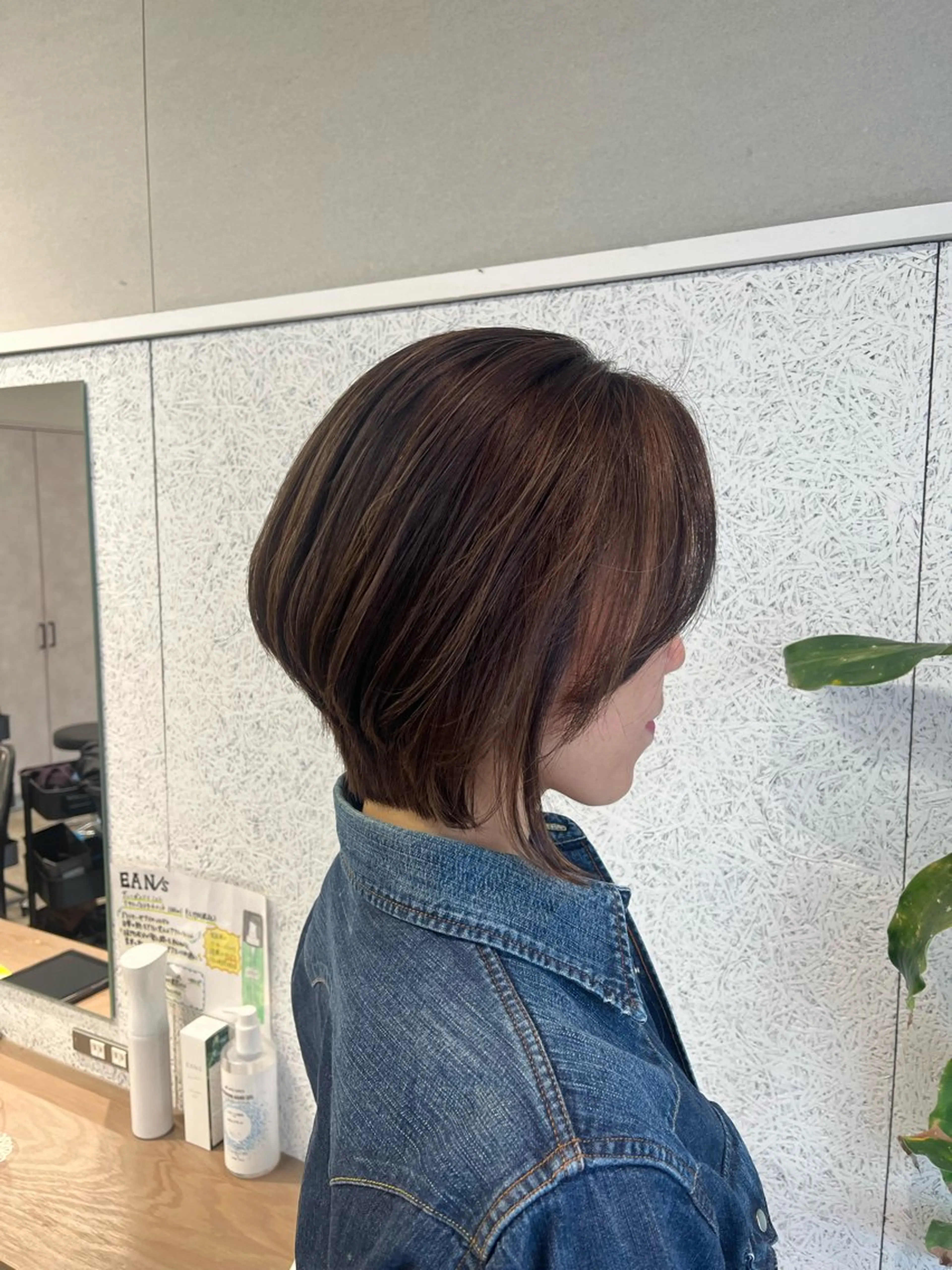 ショート カラー ベージュカラー ハイライトカラー ハイライト 🍓ハイライト/ 艶髪/韓国/新谷🌈のヘアスタイル