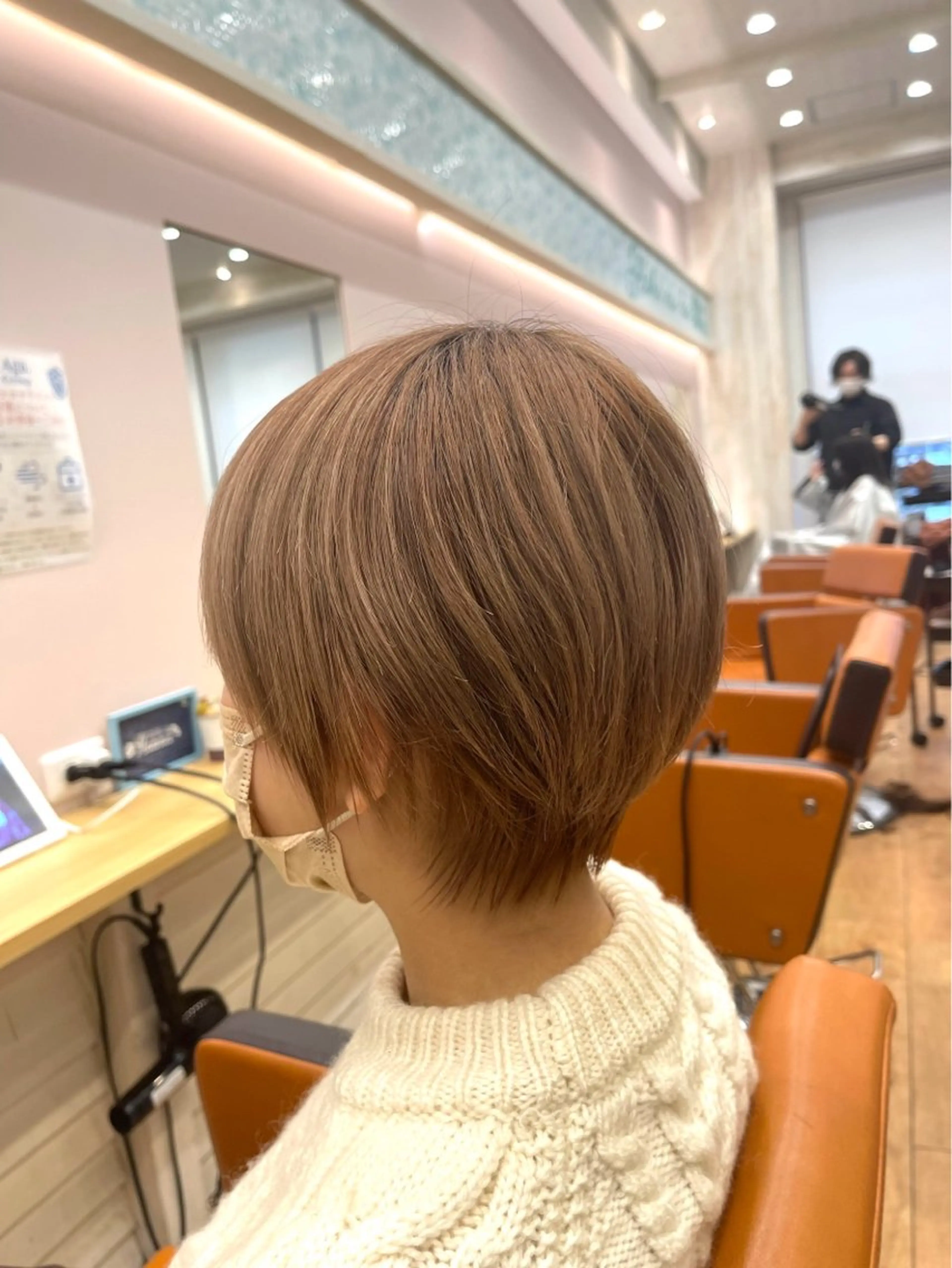 ショート ショートヘア 森本峻介 ボブ/透明感カラーのヘアスタイル