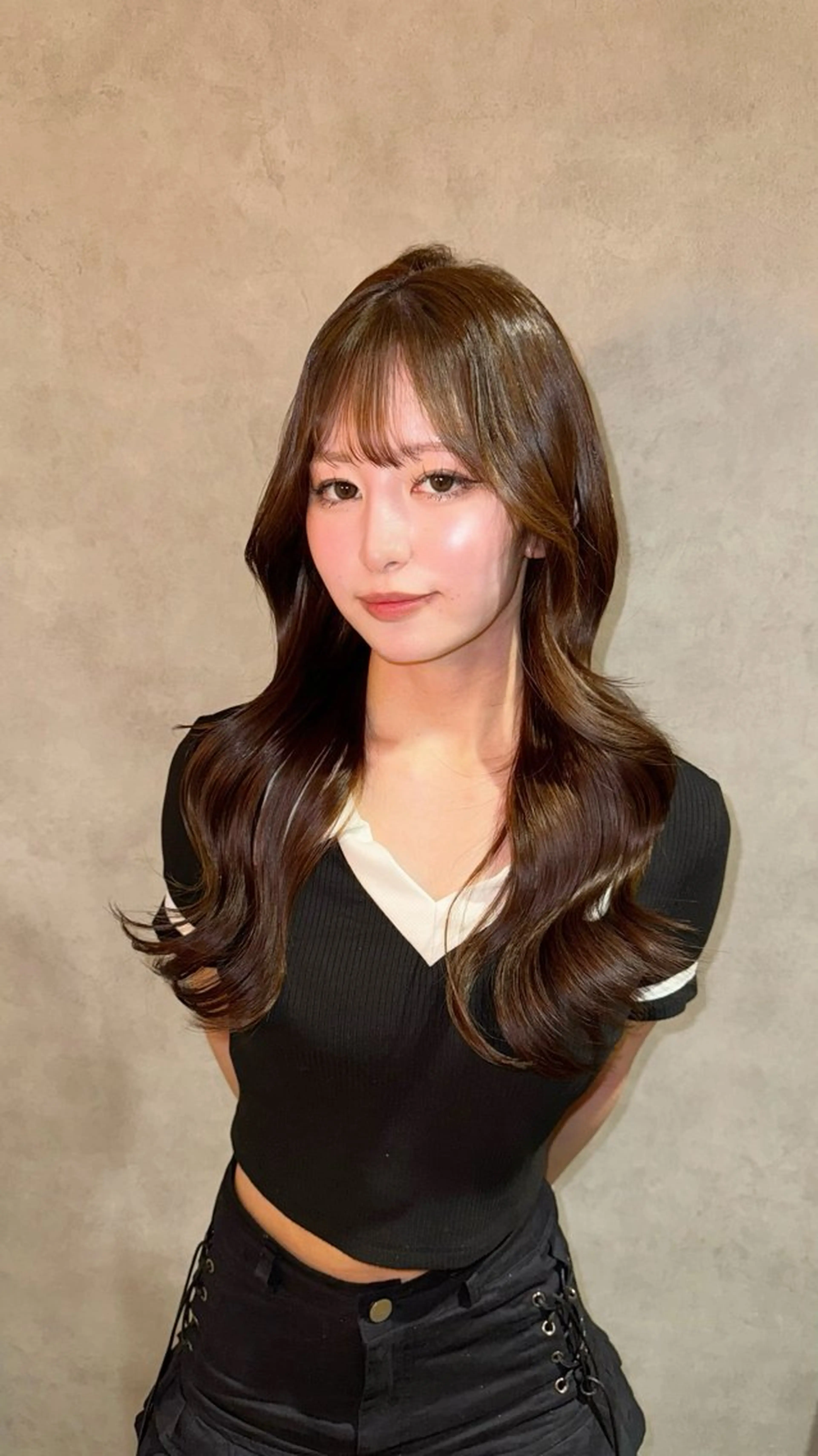 ロング まゆ/透明感カラー 🤍のヘアスタイル
