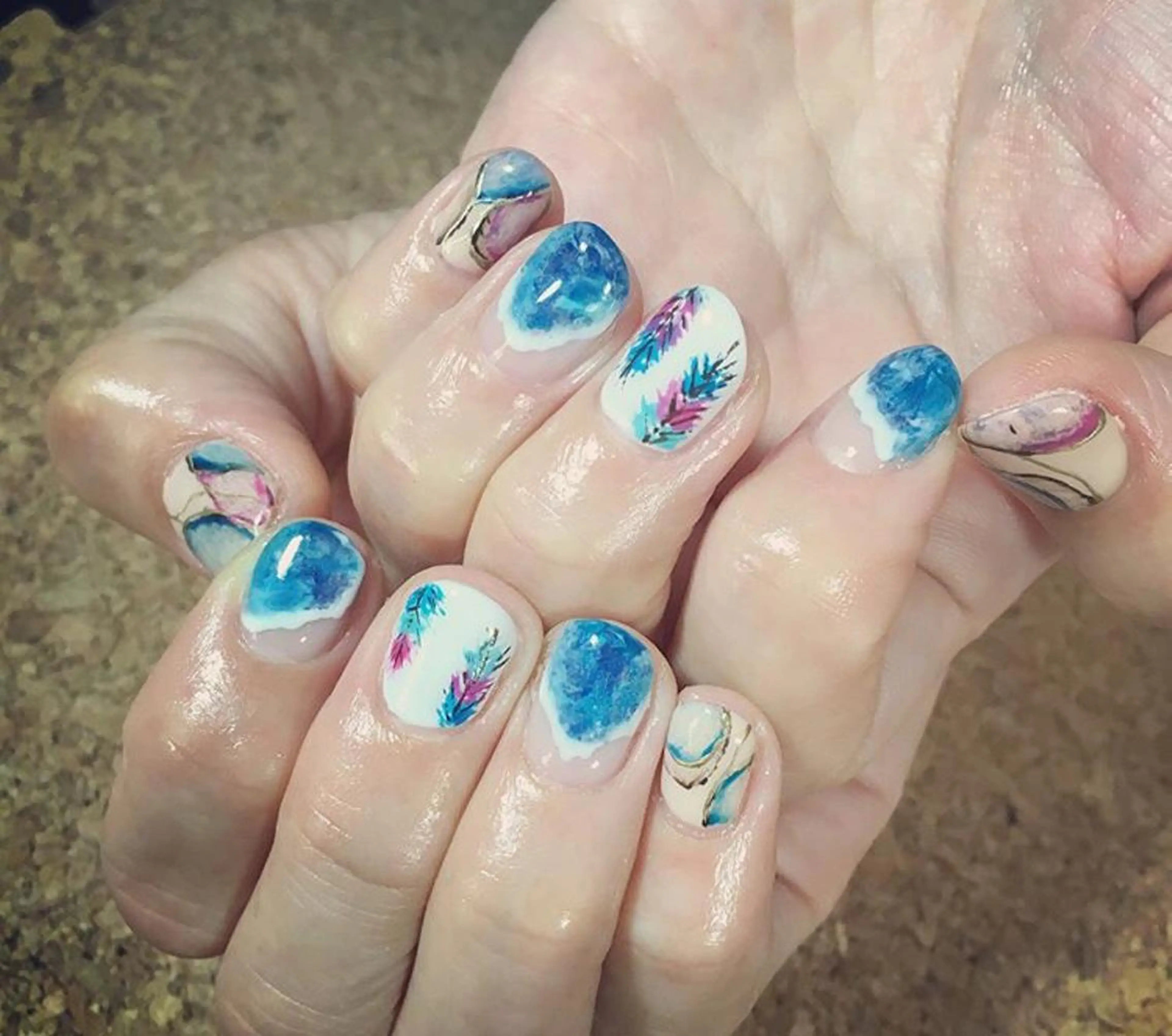 ネイル 持ち込み リラクゼーション &Nのネイルデザイン