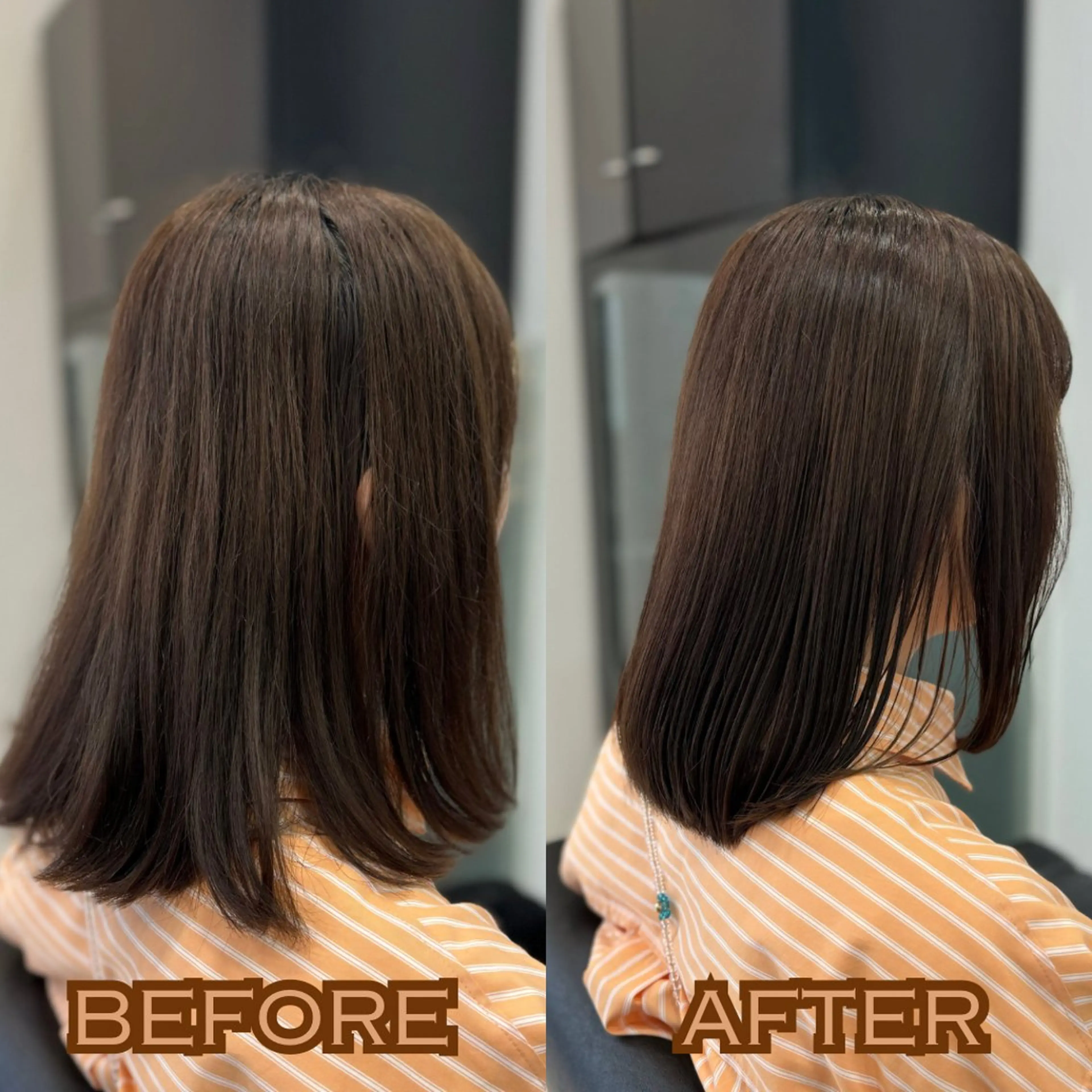 ミディアム カット トリートメント YASU🍎ピンク/ 赤系カラー/髪質改善のヘアスタイル