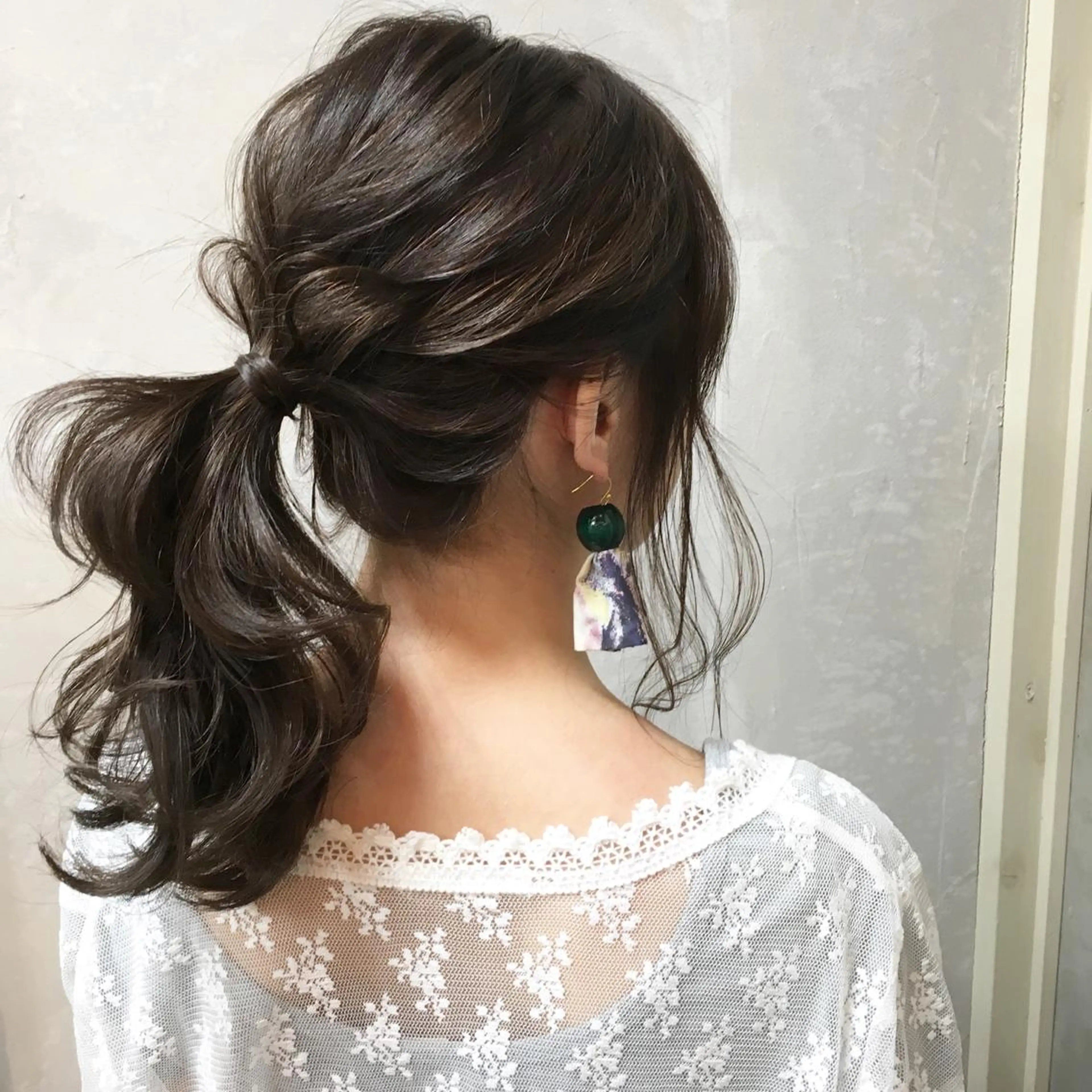 セミロング カラー ヘアアレンジ グレージュ autre所属・大久保 ひでなりのヘアスタイル