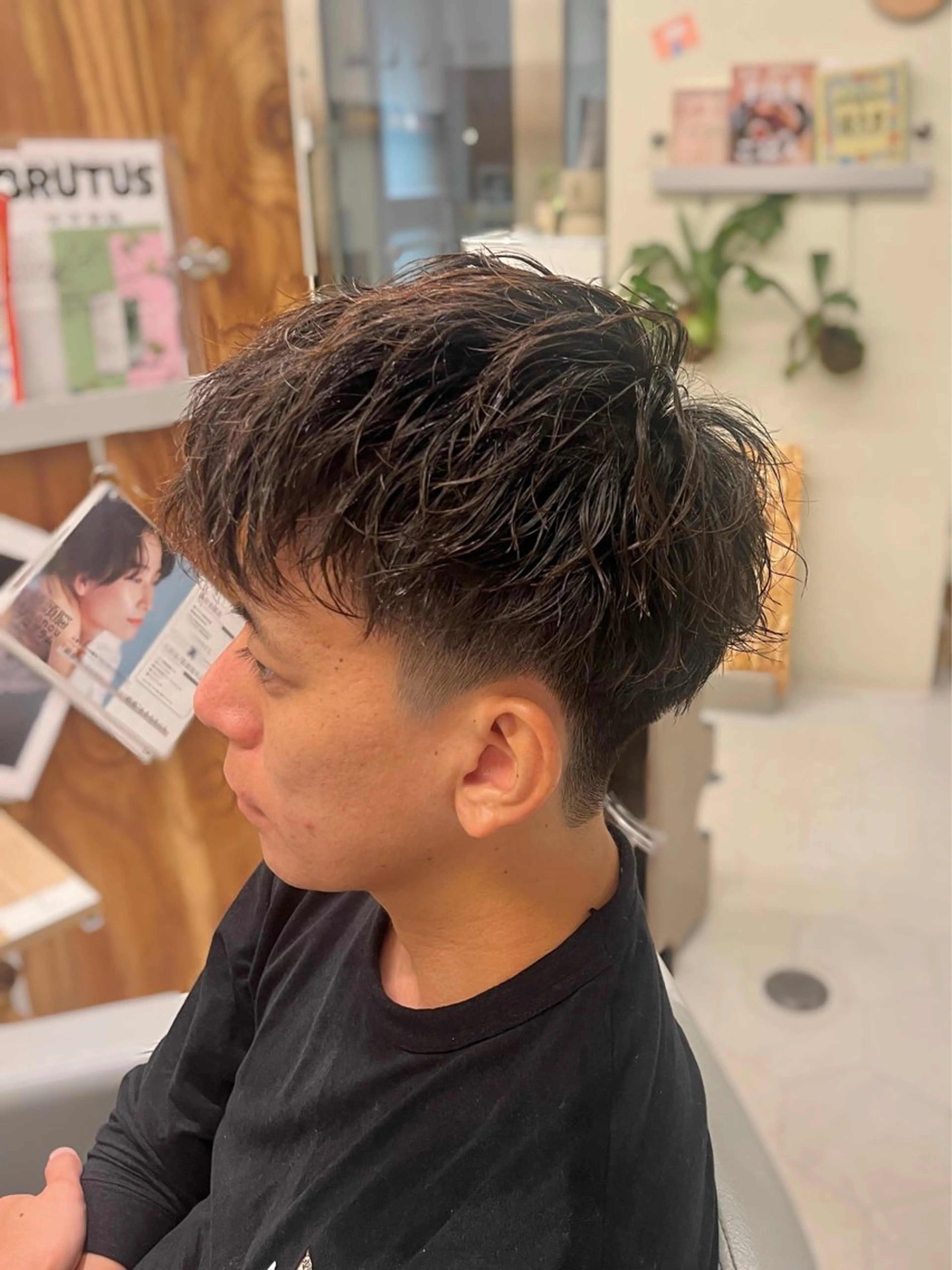 パーマ メンズ ビジネス カット パーマ 髪質改善/縮毛矯正 艶髪🔥高杉のヘアスタイル