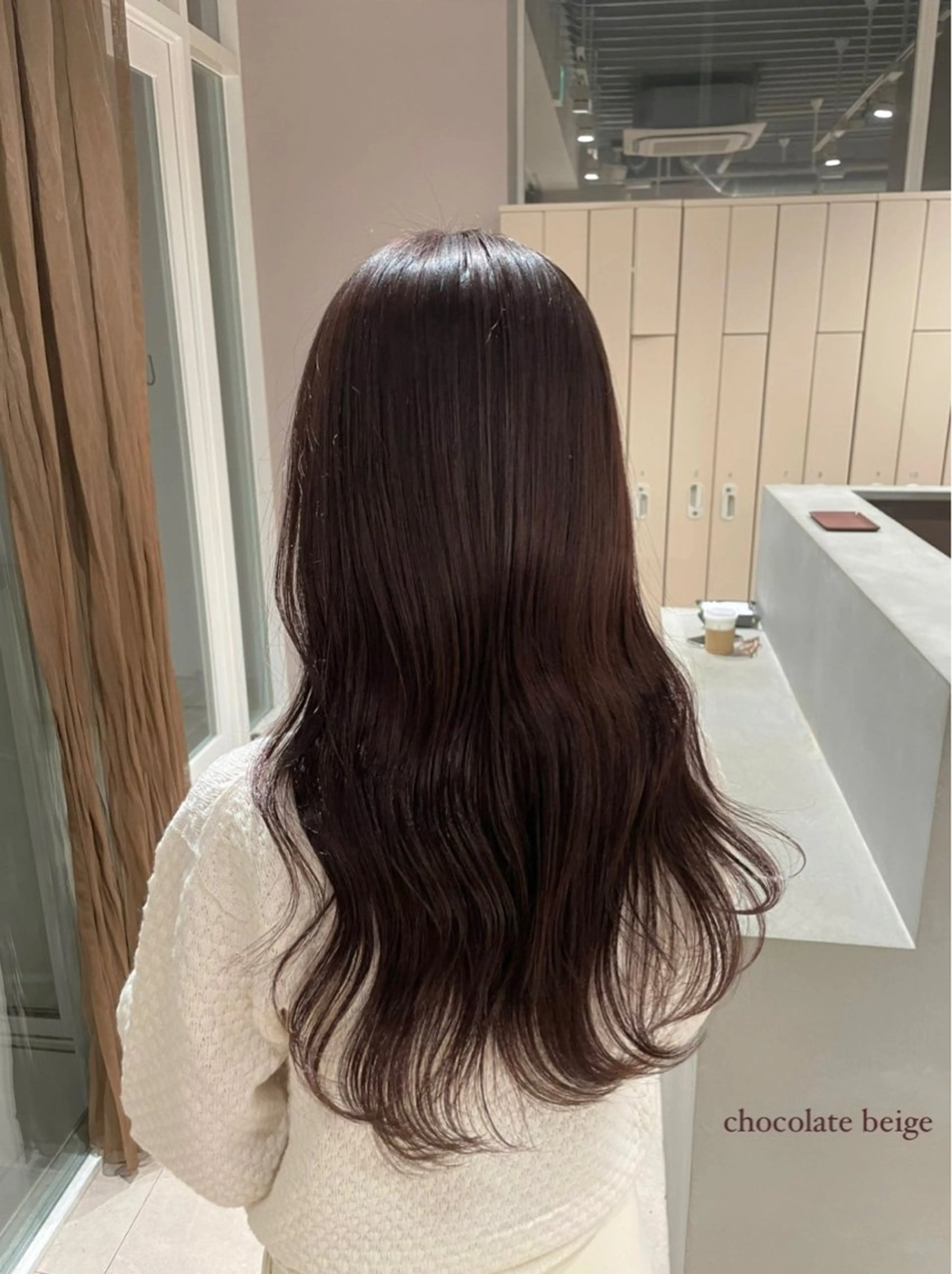 ロング カラー ブラウンカラー 透明感カラー ココアブラウン パープルカラー ヘアカラー トリートメント Haruna / 透明感カラー🌙のヘアスタイル