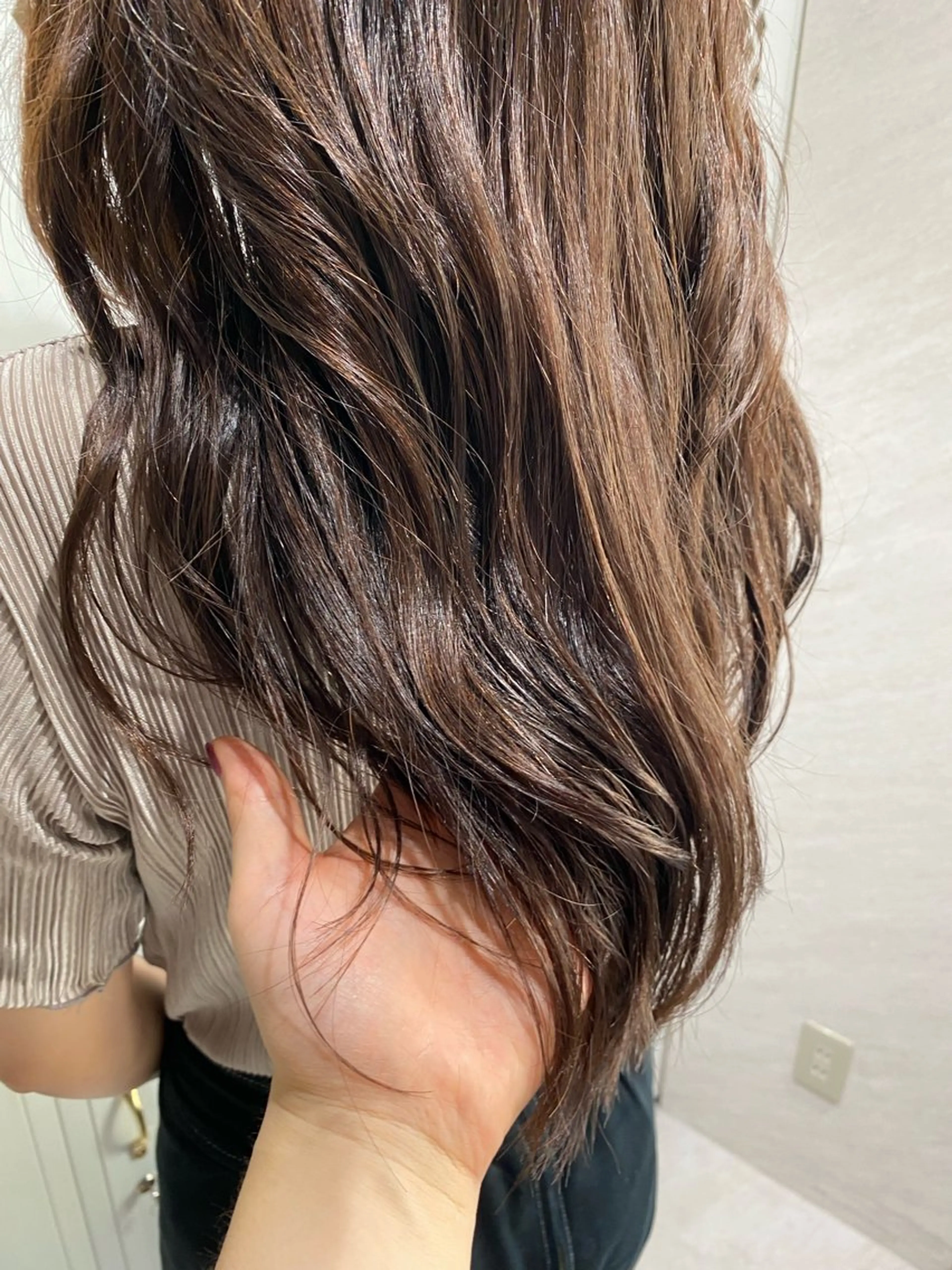 セミロング カラー ベージュカラー 透明感カラー カット ヘアカラー 💎艶・透明感カラー /似合わせカット💎のヘアスタイル