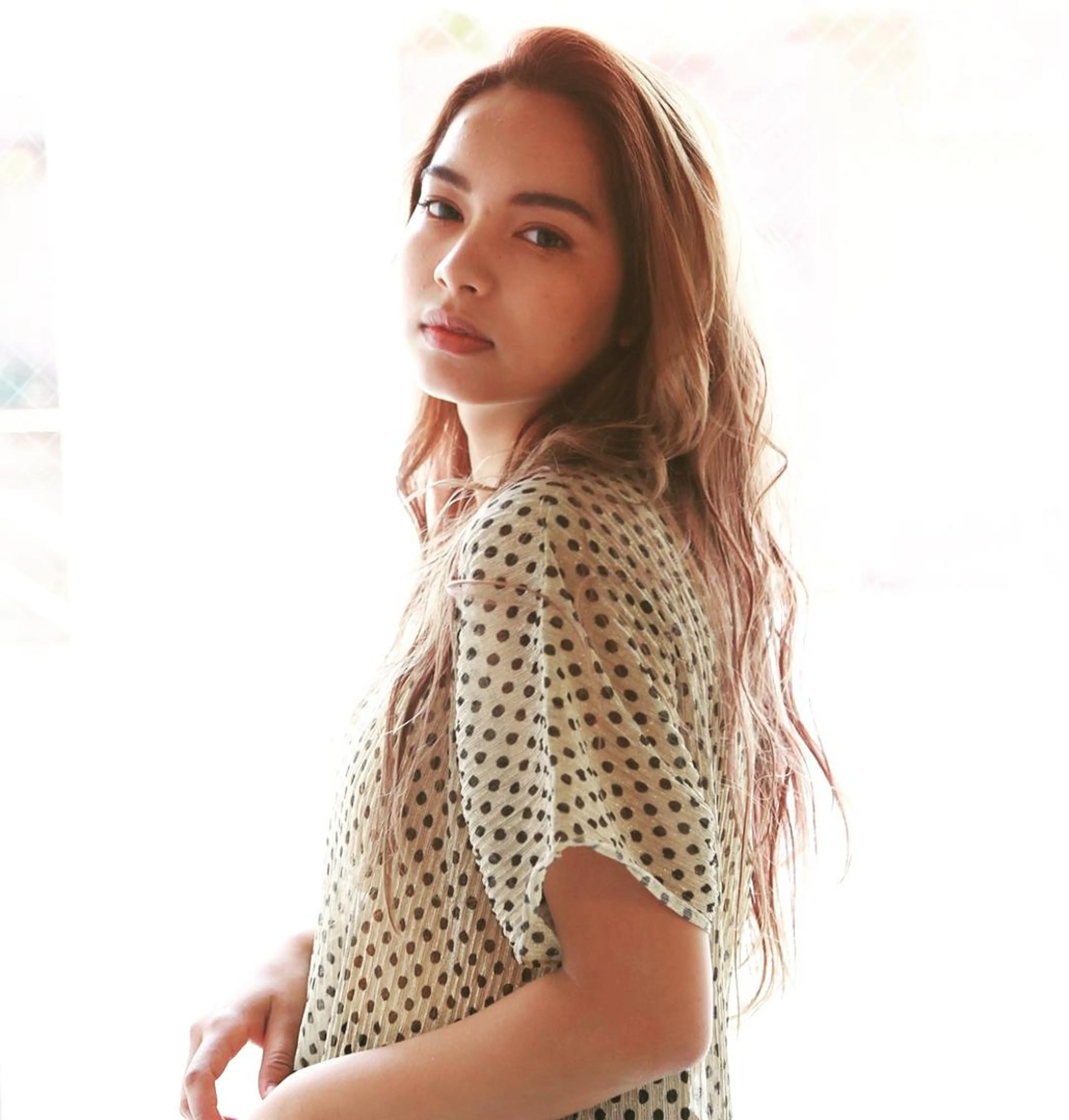 ロング カラー 平 ちひろのヘアスタイル