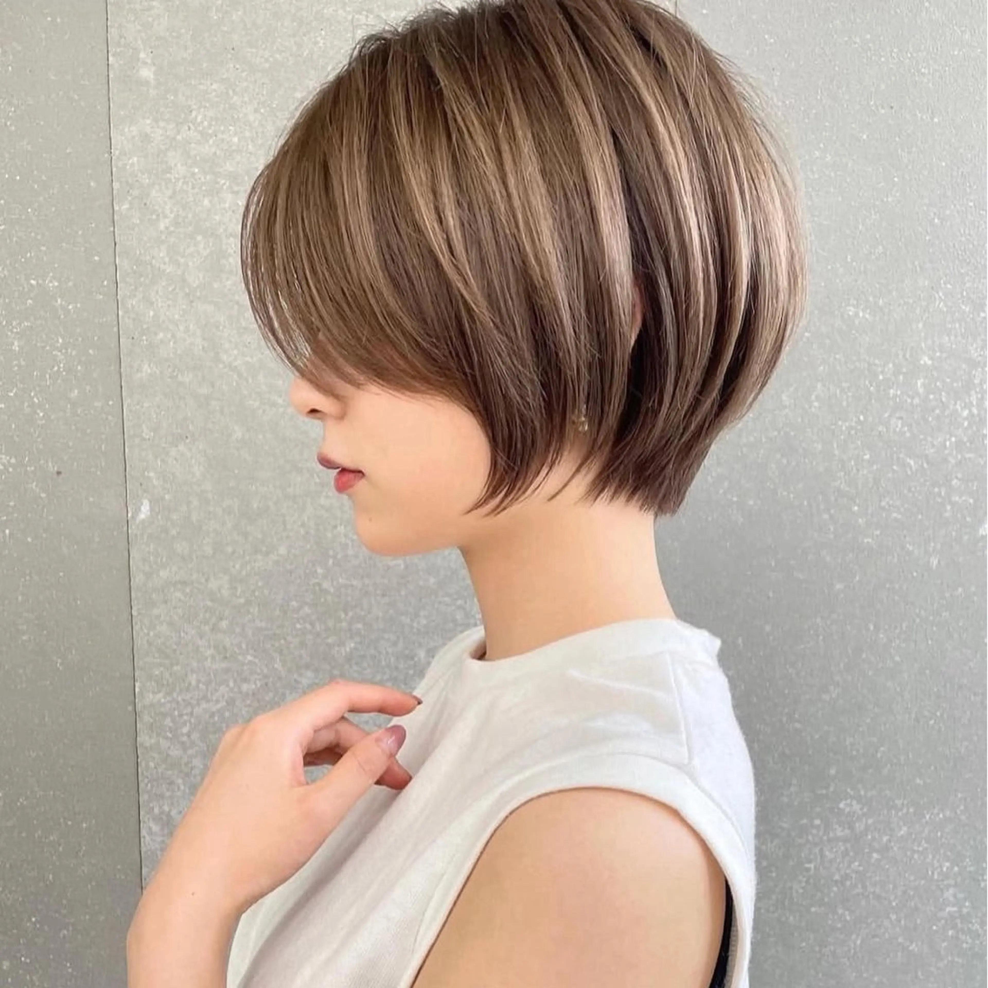 ショート カラー パーマ カット 縮毛矯正 トリートメント ✂️ショート・ボブ Lond　Bloomのヘアスタイル