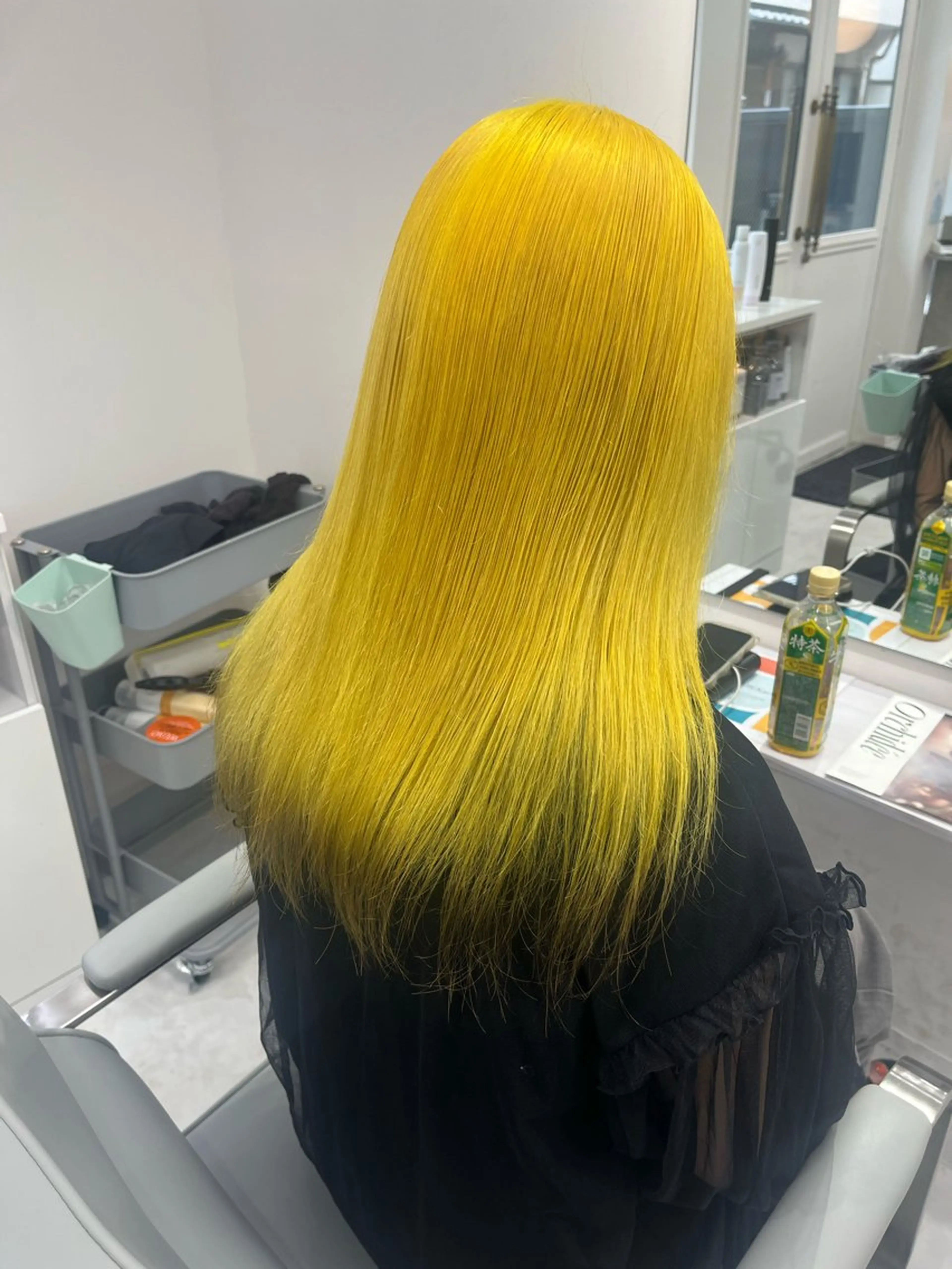 セミロング カラー ヘアアレンジ カット ヘアカラー トリートメント ヘアセット 🩶【推しハイトーン 】yuzu🩶のヘアスタイル