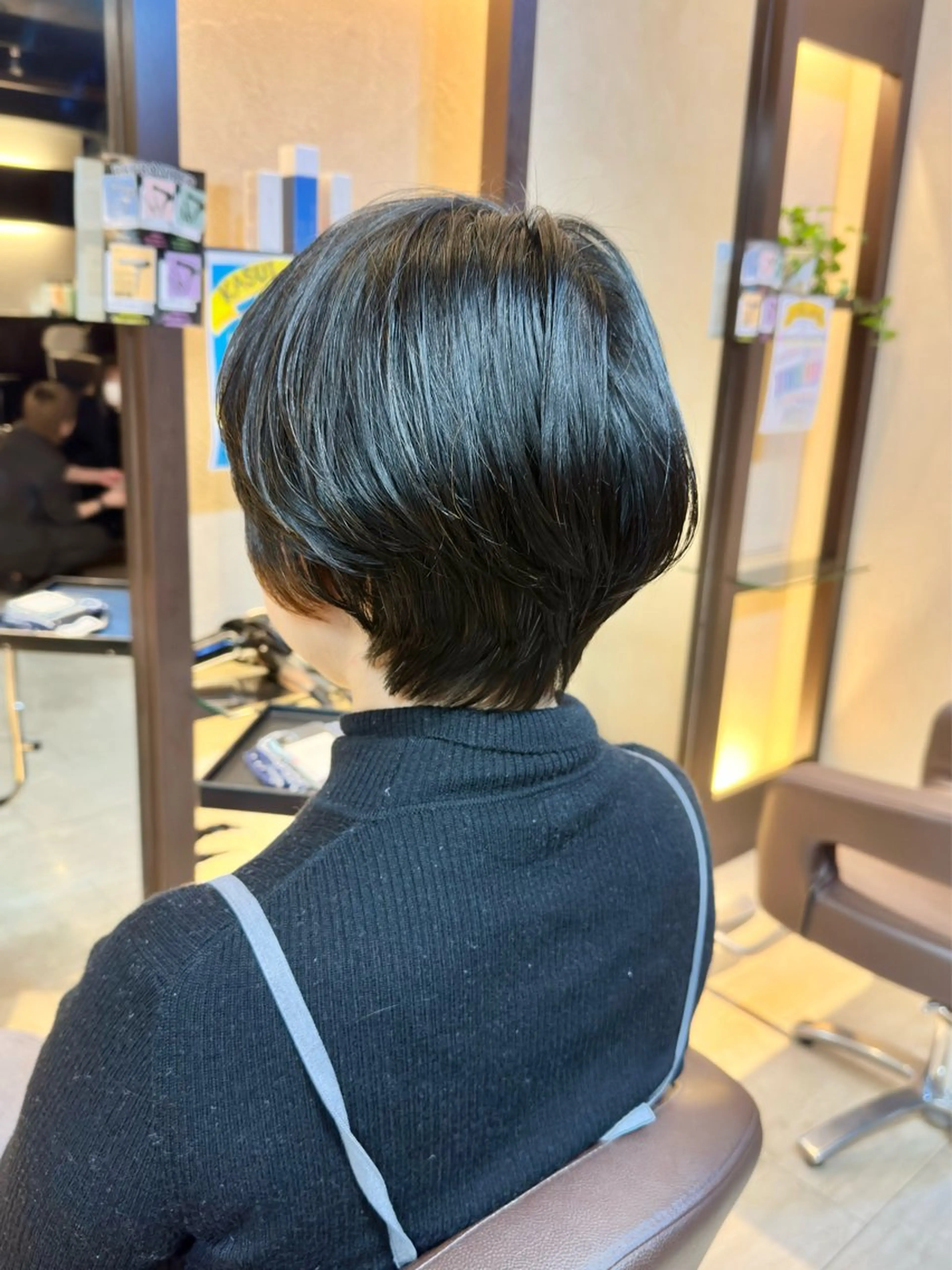 ショート カット ヘアカラー トリートメント ヘッドスパ ボブ/透明感カラー/ 髪質改善/佐々木駿弥のヘアスタイル