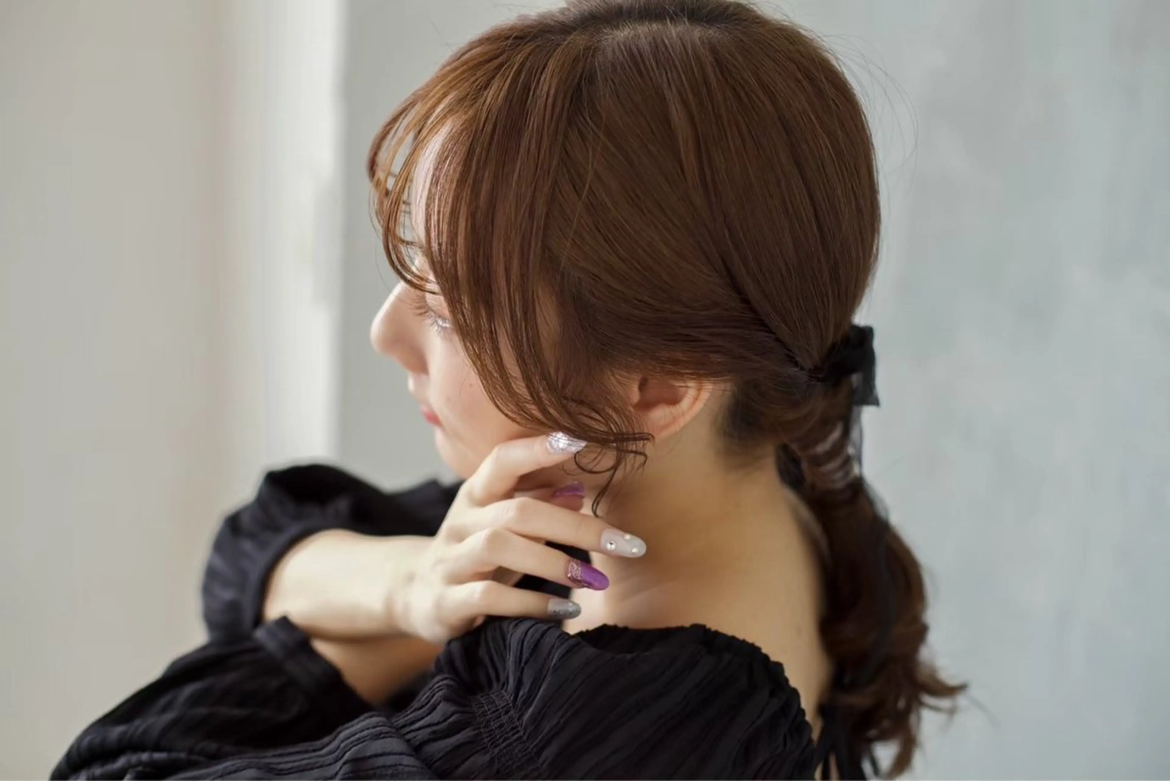ネイル 🩷ྀི暖色カラー 🫧ྀིススマゴチヨのヘアスタイル