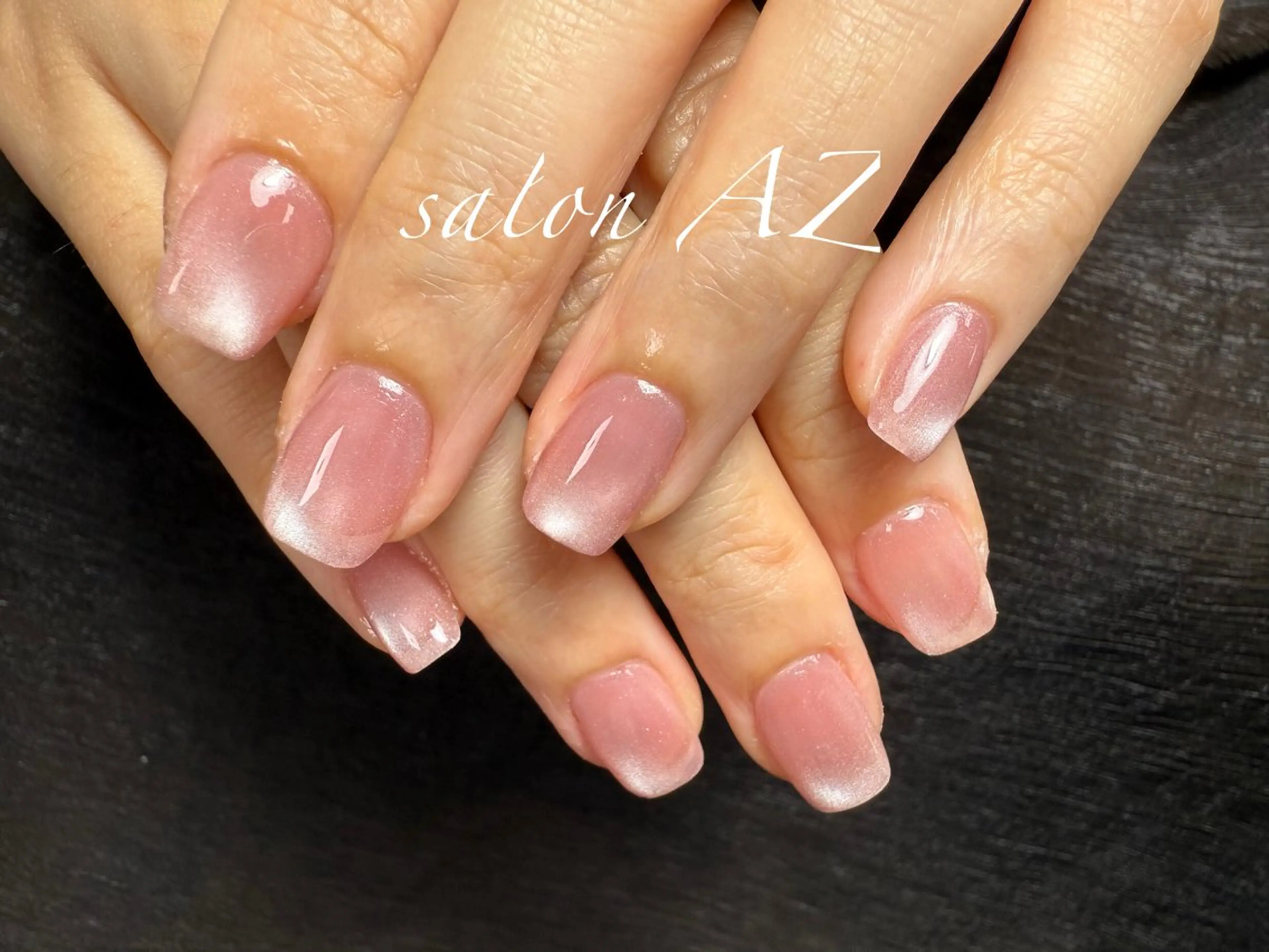 ネイル アートネイル 長さ出し フットネイル フレンチネイル ジェルネイル salon AZのネイルデザイン