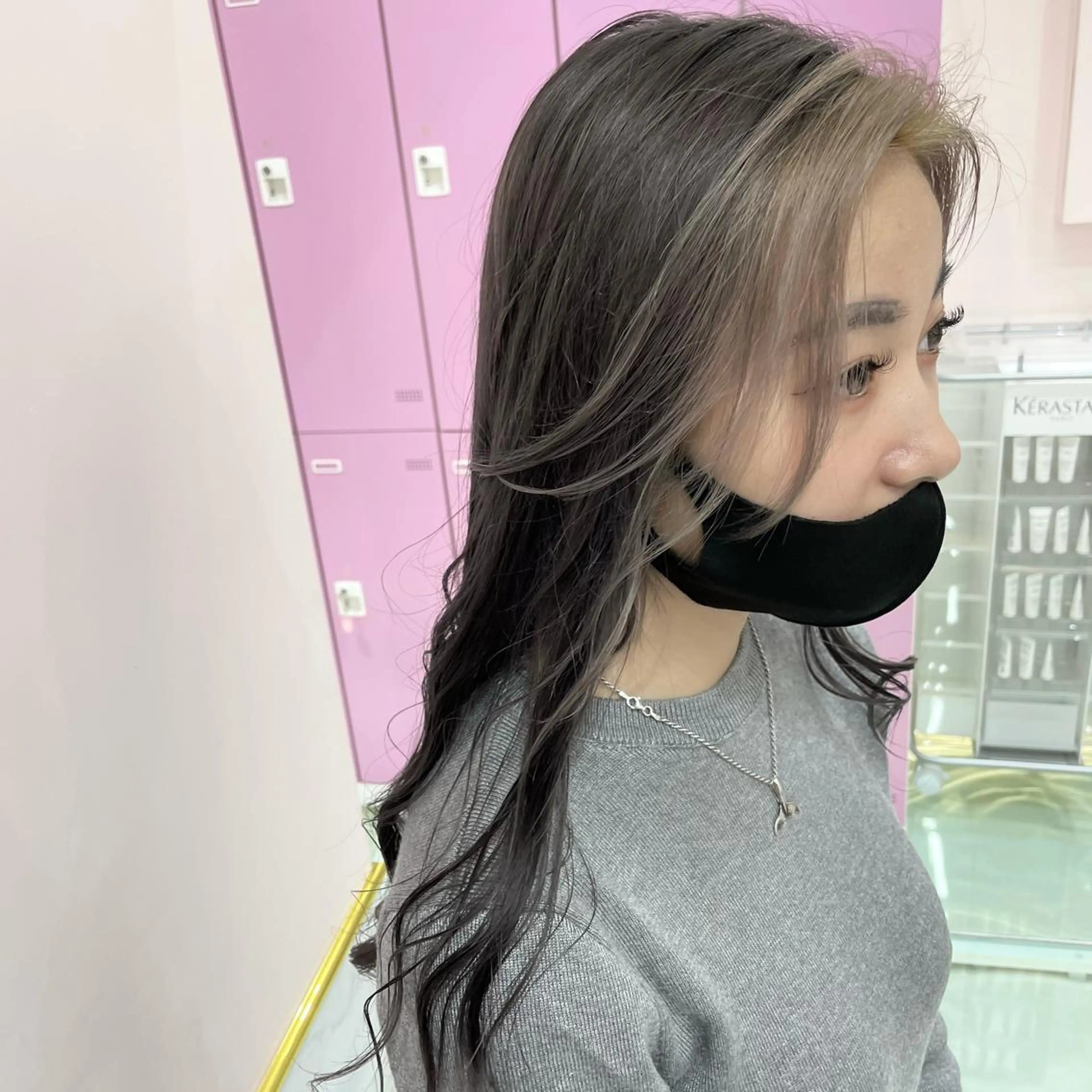 セミロング カラー ミストバング  フェイスフレーミング シルバー ヘアカラー トリートメント ヘアセット lot横浜所属・🫧tatsuki 🫧“lot 横浜“のヘアスタイル