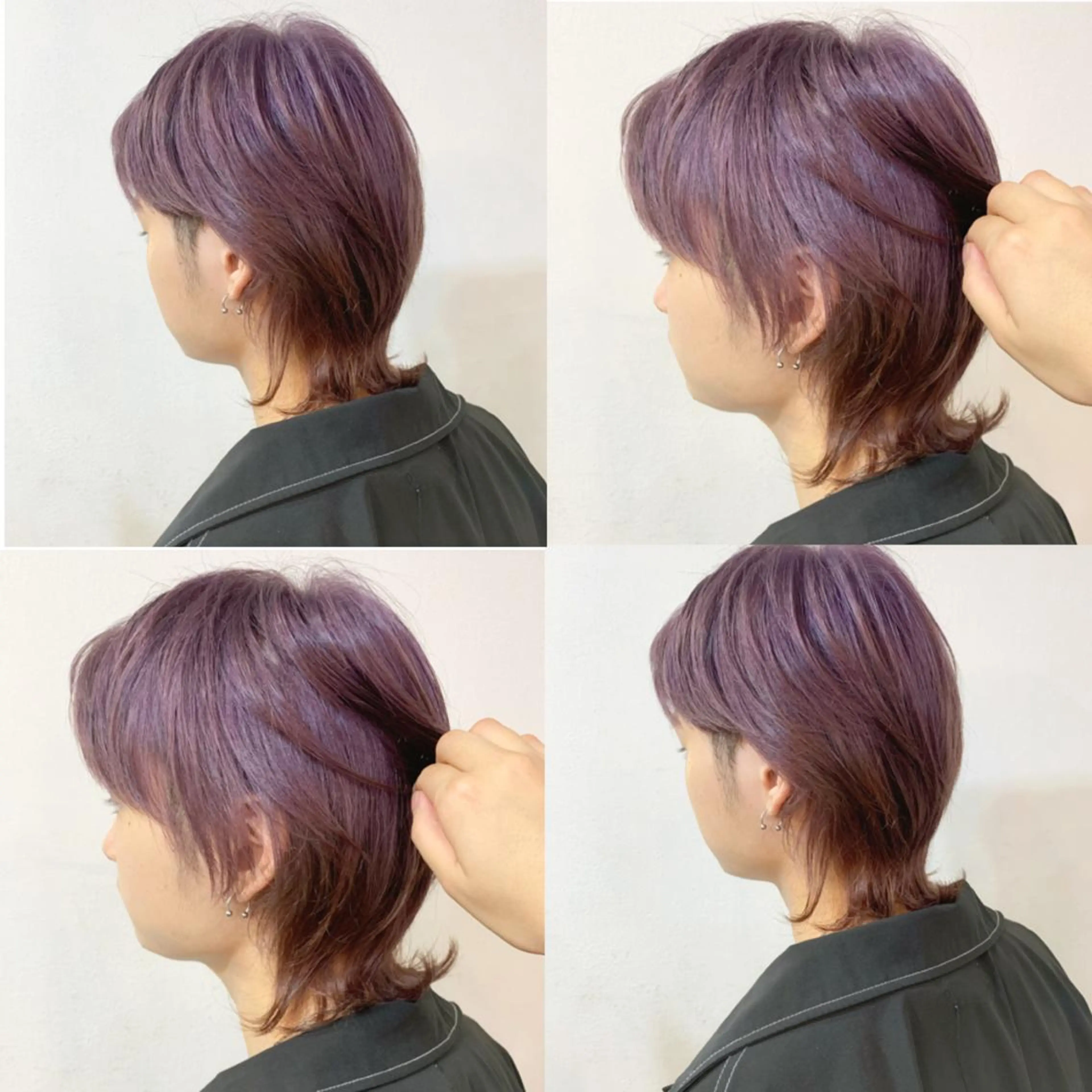 カラー レイヤーカット、 大人可愛い　中村美羅のヘアスタイル