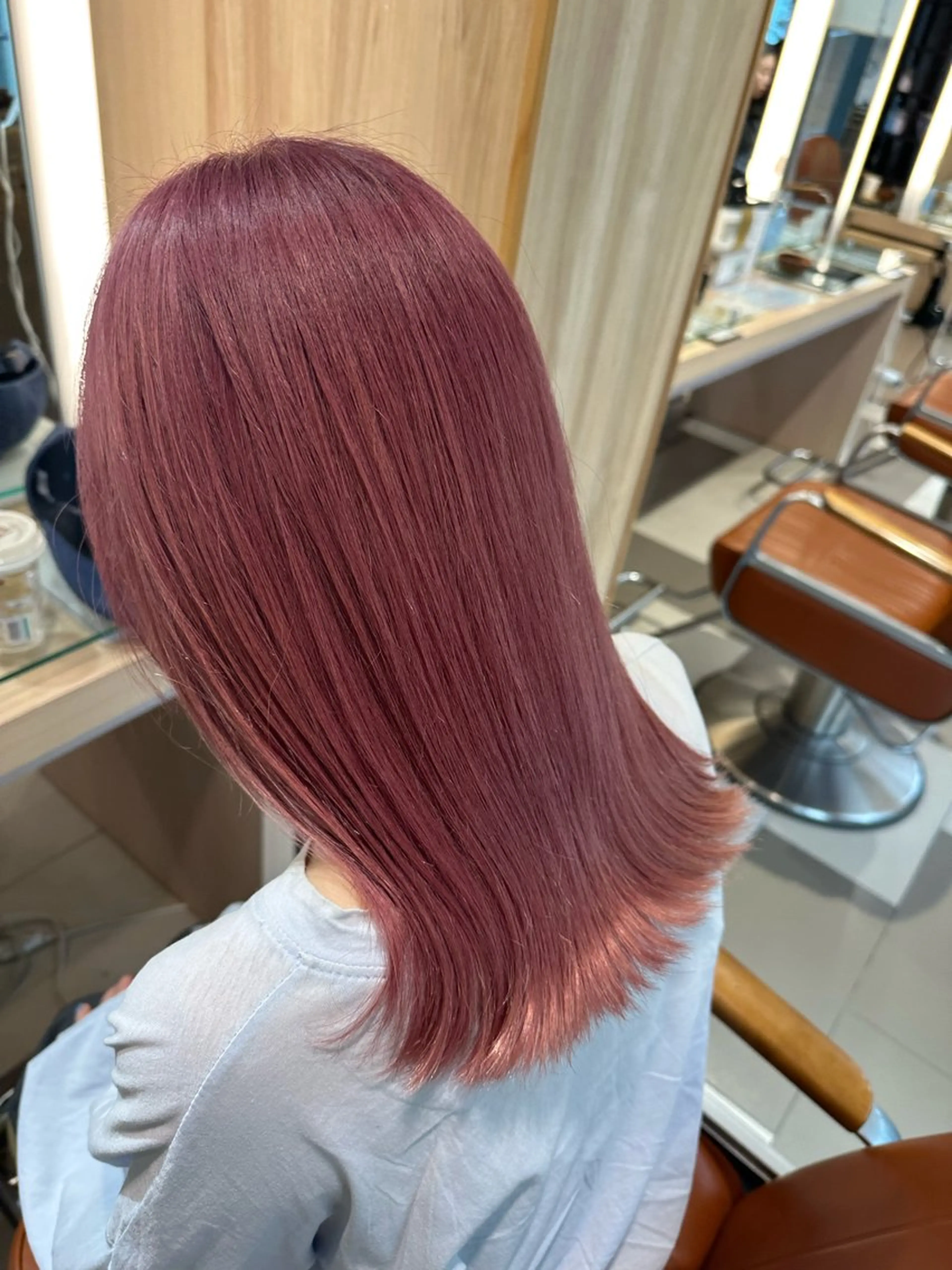 セミロング カラー カット ヘアカラー hibiki/セット /透明感カラーのヘアスタイル