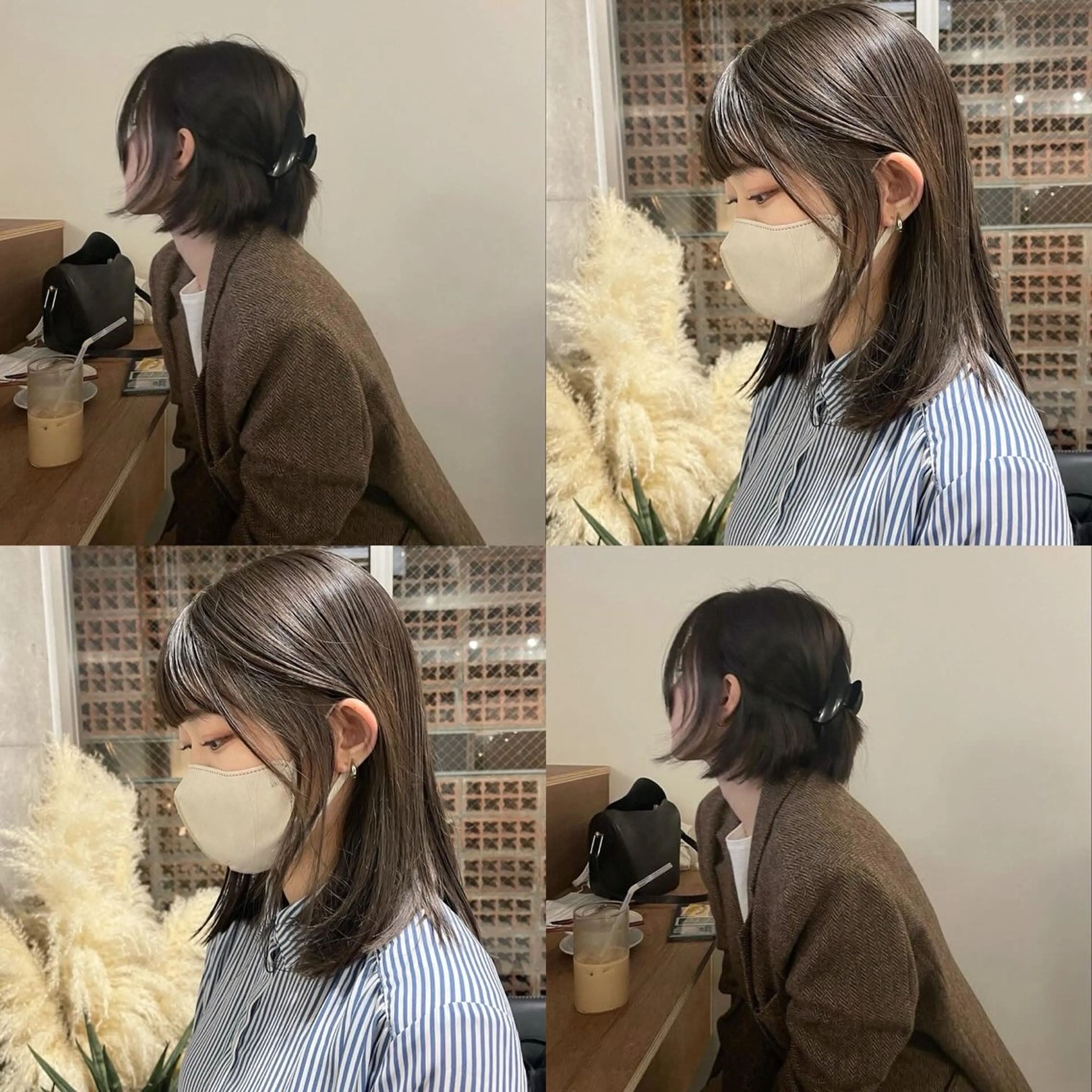 セミロング カラー カット ヘアカラー 表参道/ 透明感 colorのヘアスタイル